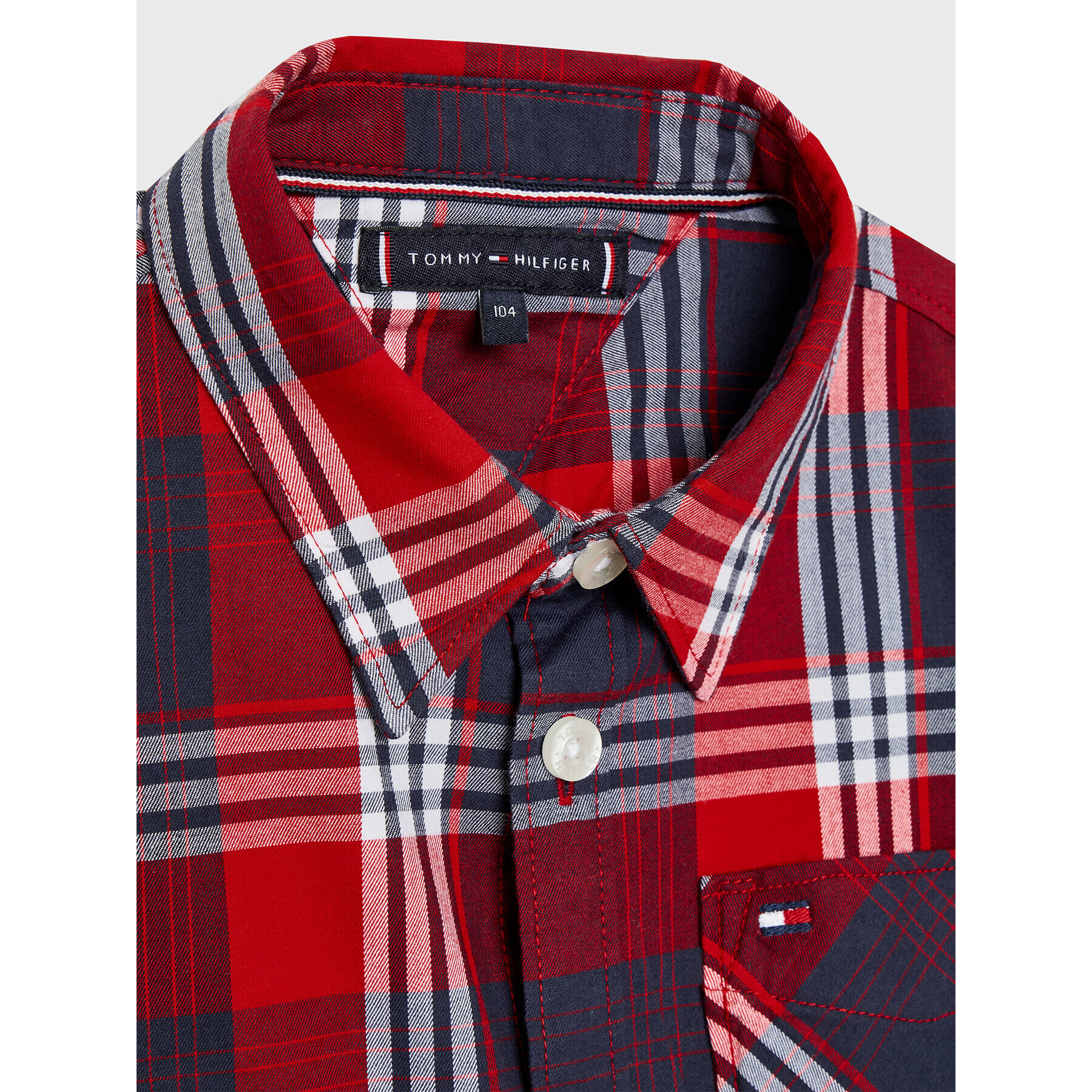 Tommy Hilfiger Cămașă KB0KB07856 D Roșu Regular Fit - Pled.ro