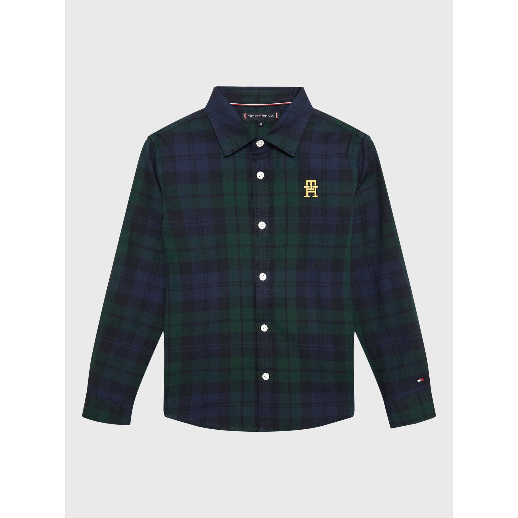 Tommy Hilfiger Cămașă KB0KB08017 D Verde Regular Fit - Pled.ro