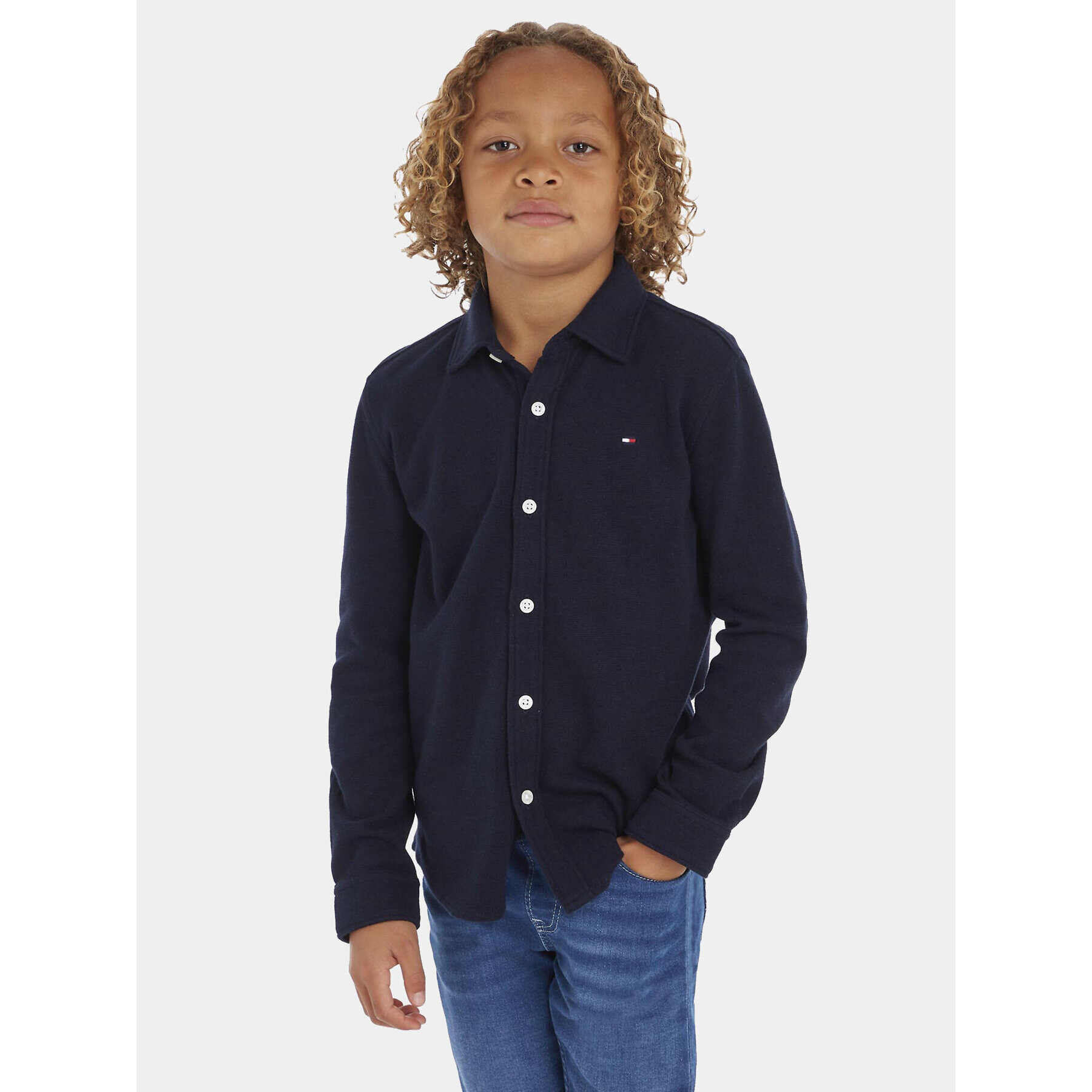 Tommy Hilfiger Cămașă KB0KB08308 D Bleumarin Regular Fit - Pled.ro