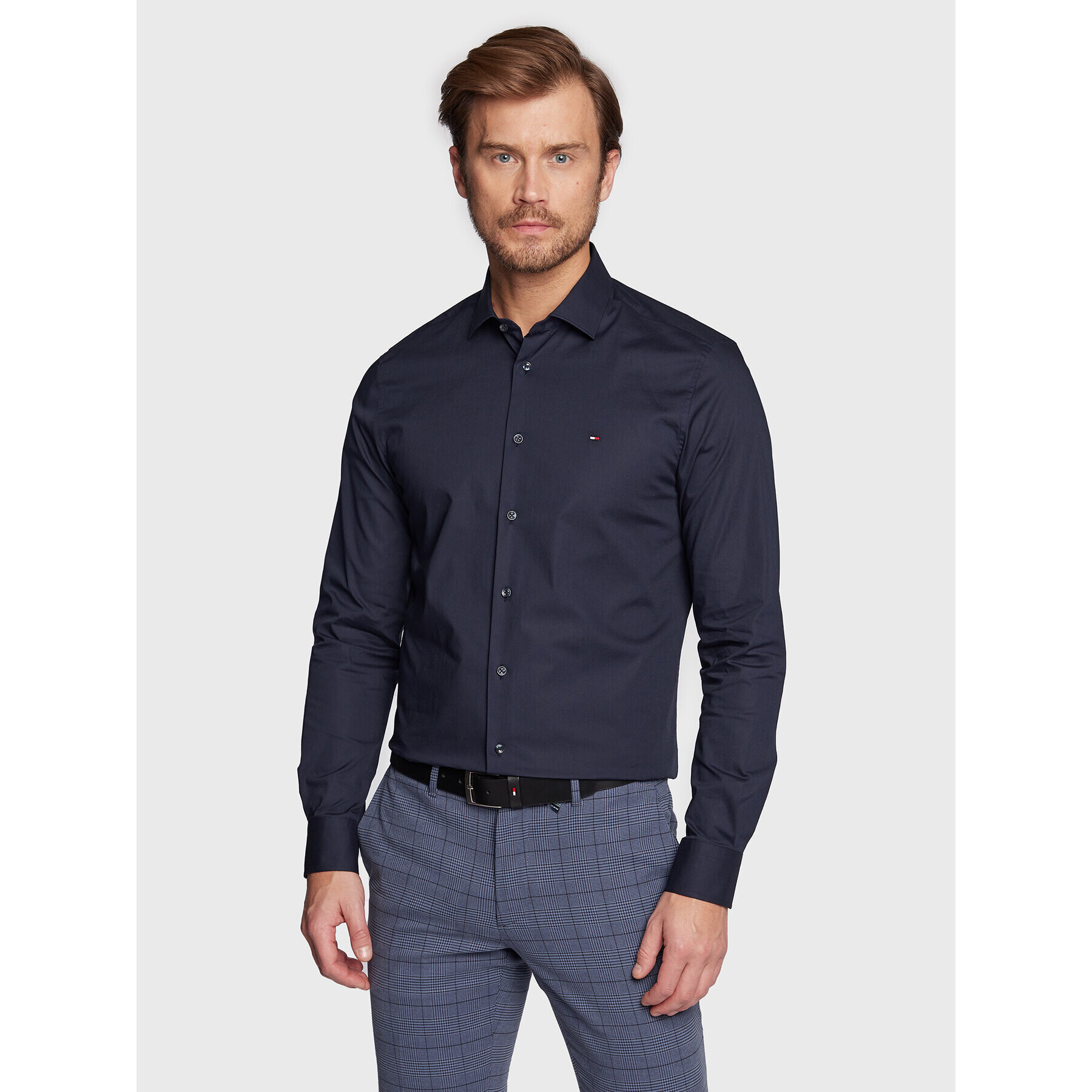 Tommy Hilfiger Cămașă MW0MW25040 Bleumarin Slim Fit - Pled.ro