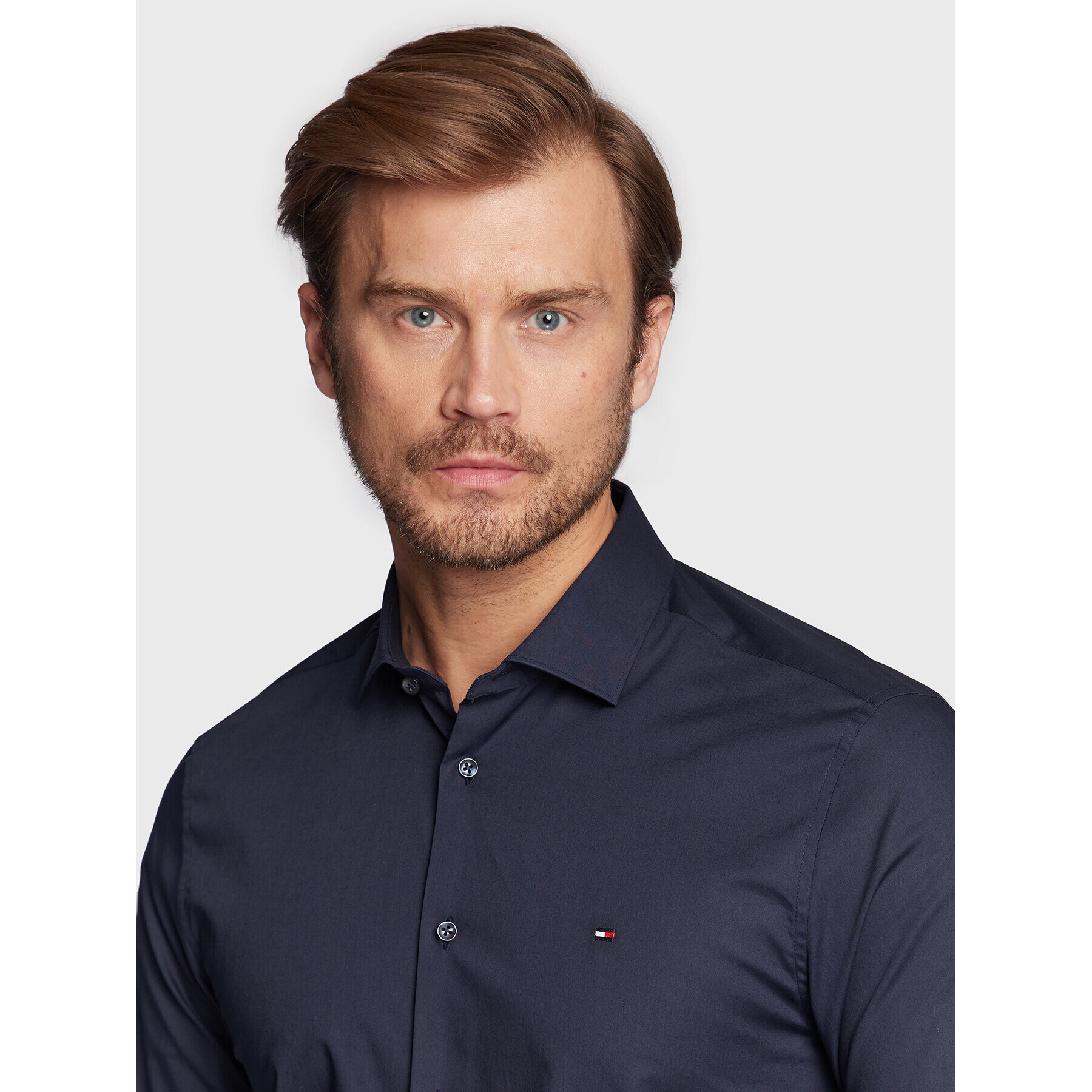 Tommy Hilfiger Cămașă MW0MW25040 Bleumarin Slim Fit - Pled.ro