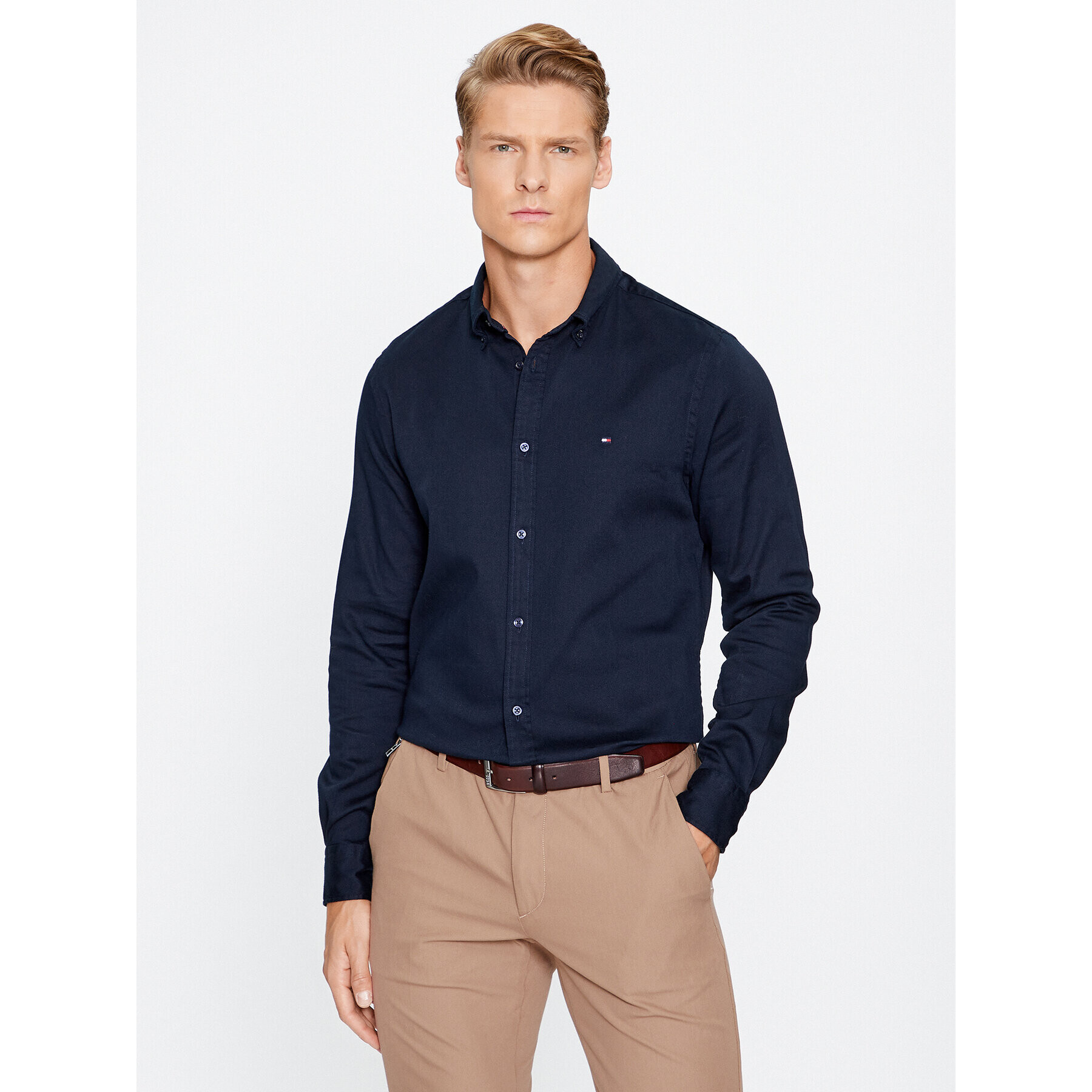 Tommy Hilfiger Cămașă MW0MW29970 Bleumarin Slim Fit - Pled.ro