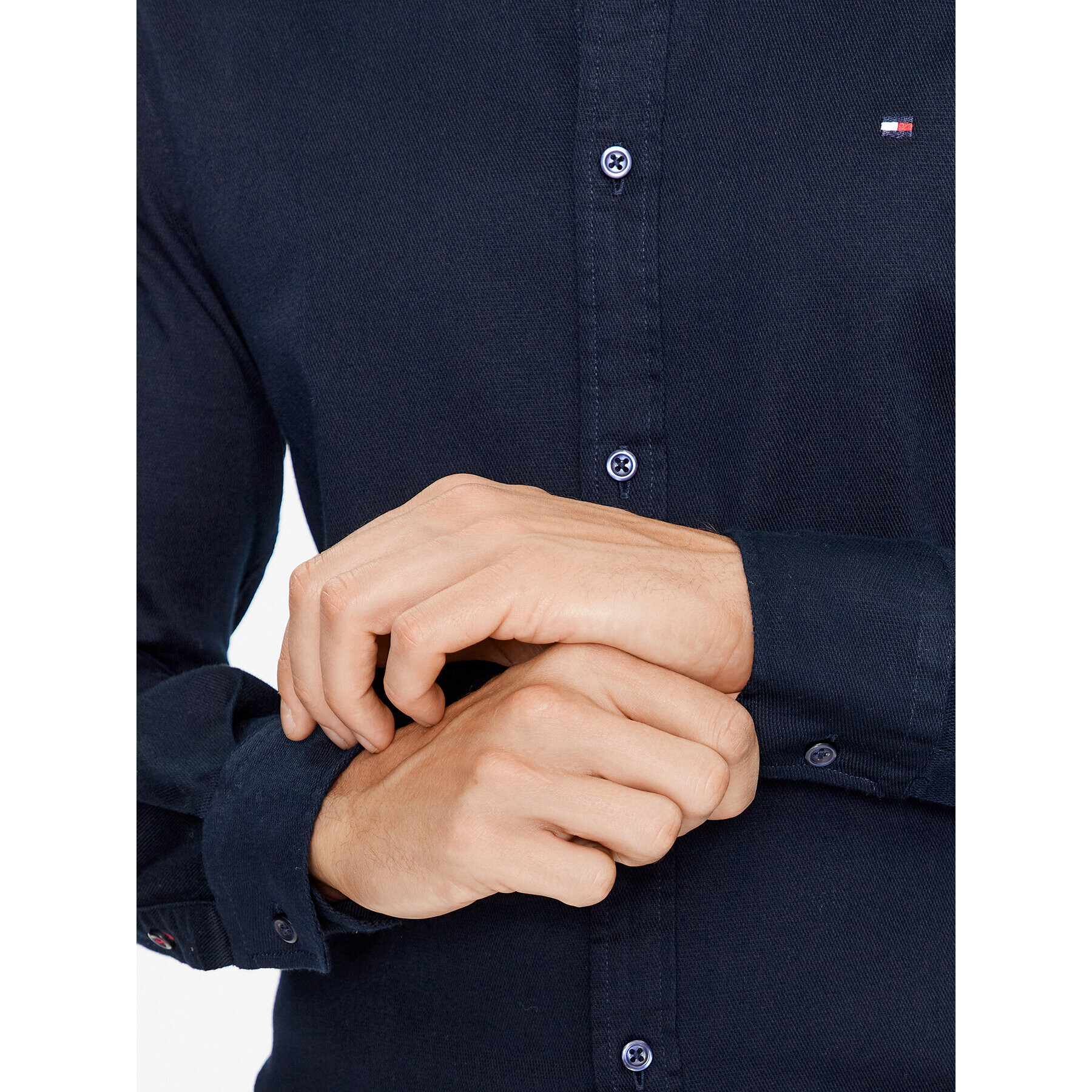 Tommy Hilfiger Cămașă MW0MW29970 Bleumarin Slim Fit - Pled.ro