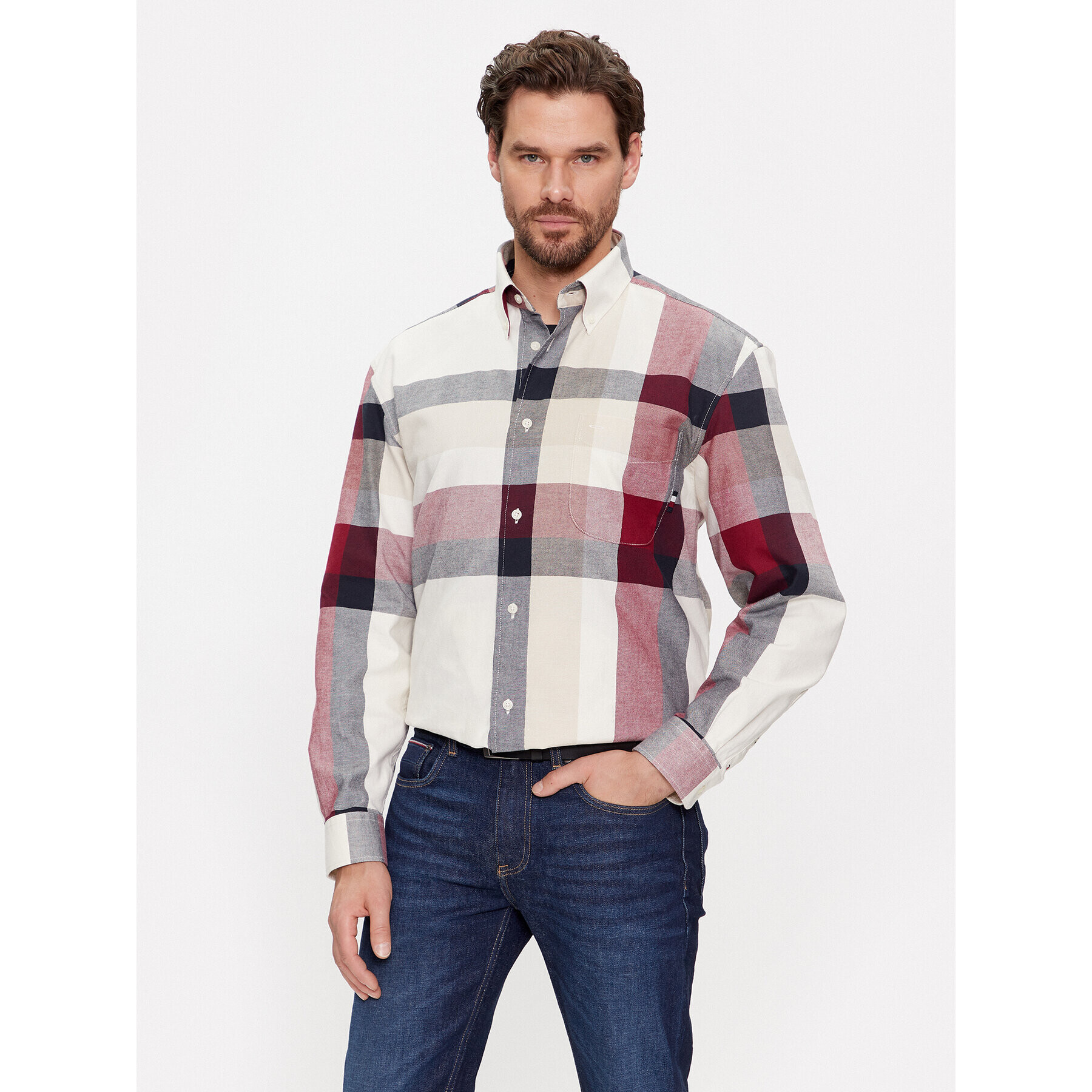 Tommy Hilfiger Cămașă MW0MW31833 Écru Regular Fit - Pled.ro