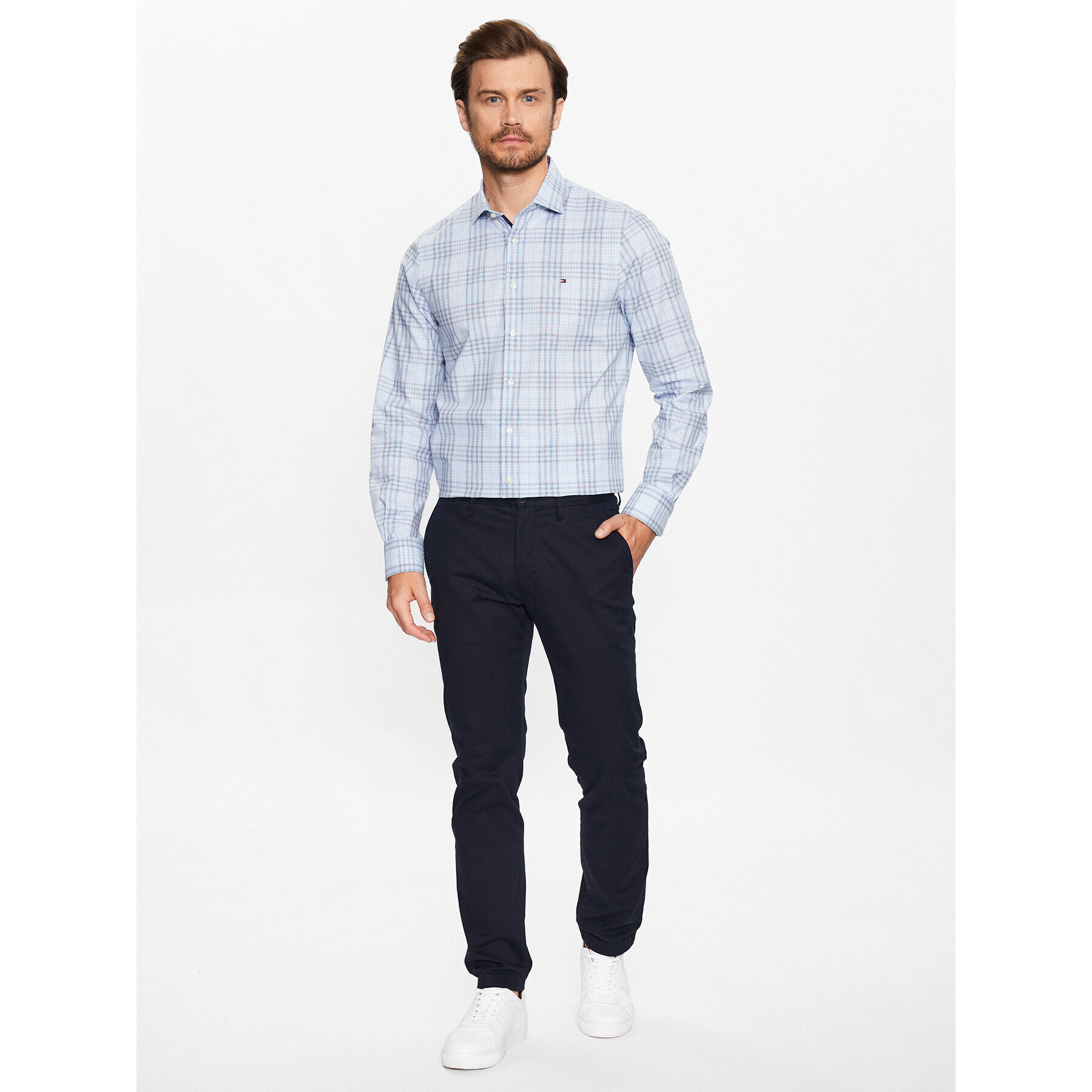 Tommy Hilfiger Cămașă MW0MW31844 Albastru Slim Fit - Pled.ro