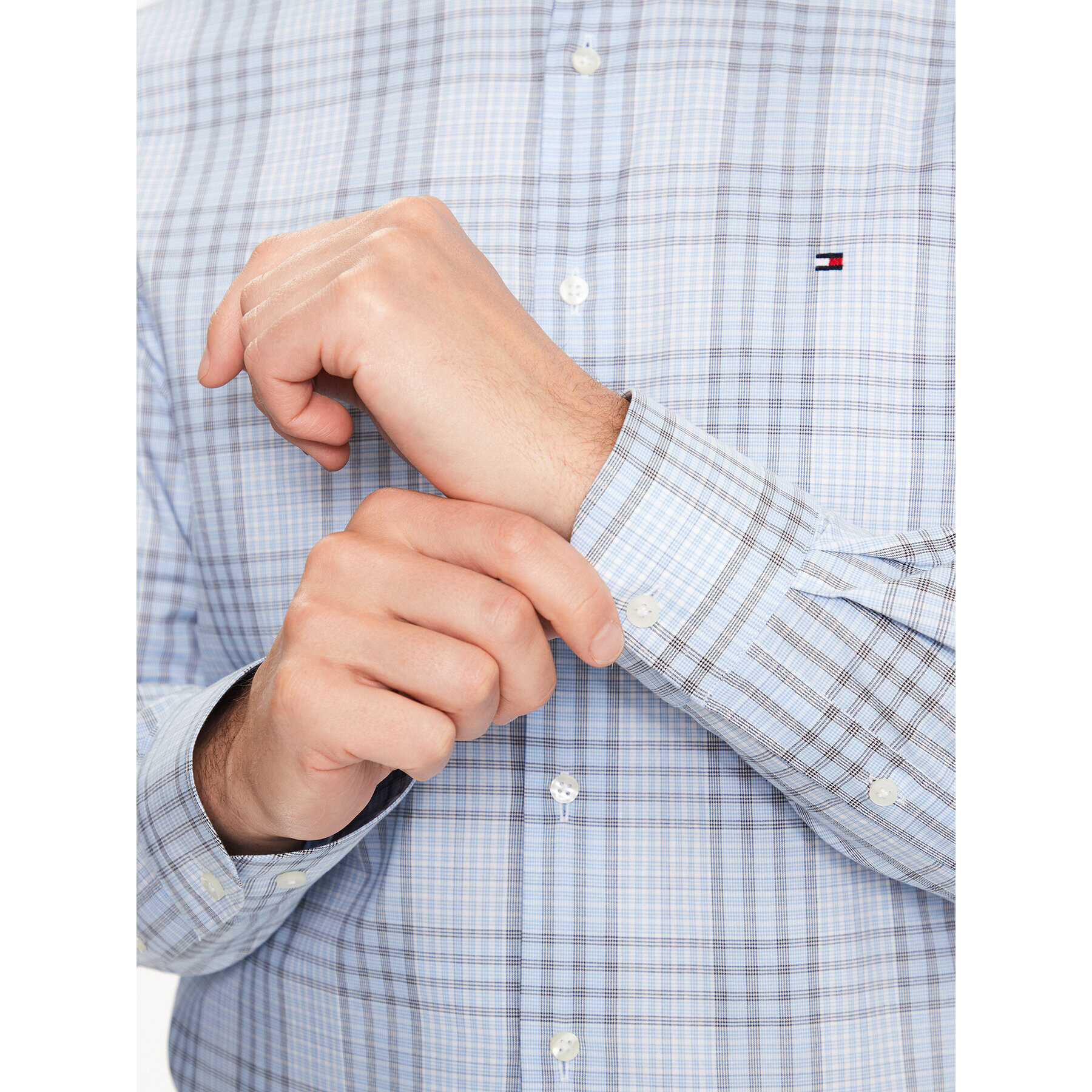 Tommy Hilfiger Cămașă MW0MW31844 Albastru Slim Fit - Pled.ro