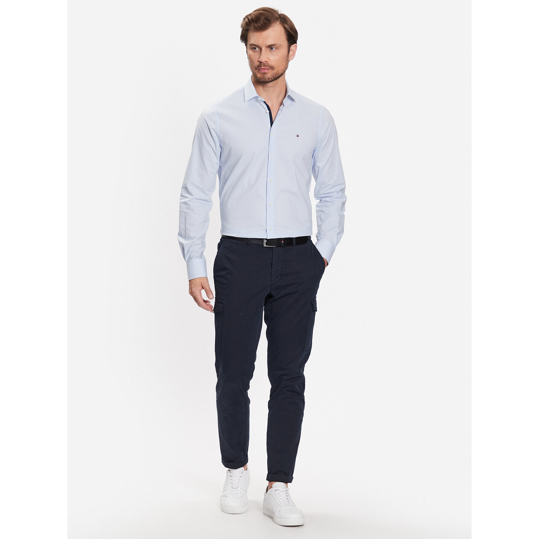 Tommy Hilfiger Cămașă MW0MW31845 Albastru Slim Fit - Pled.ro