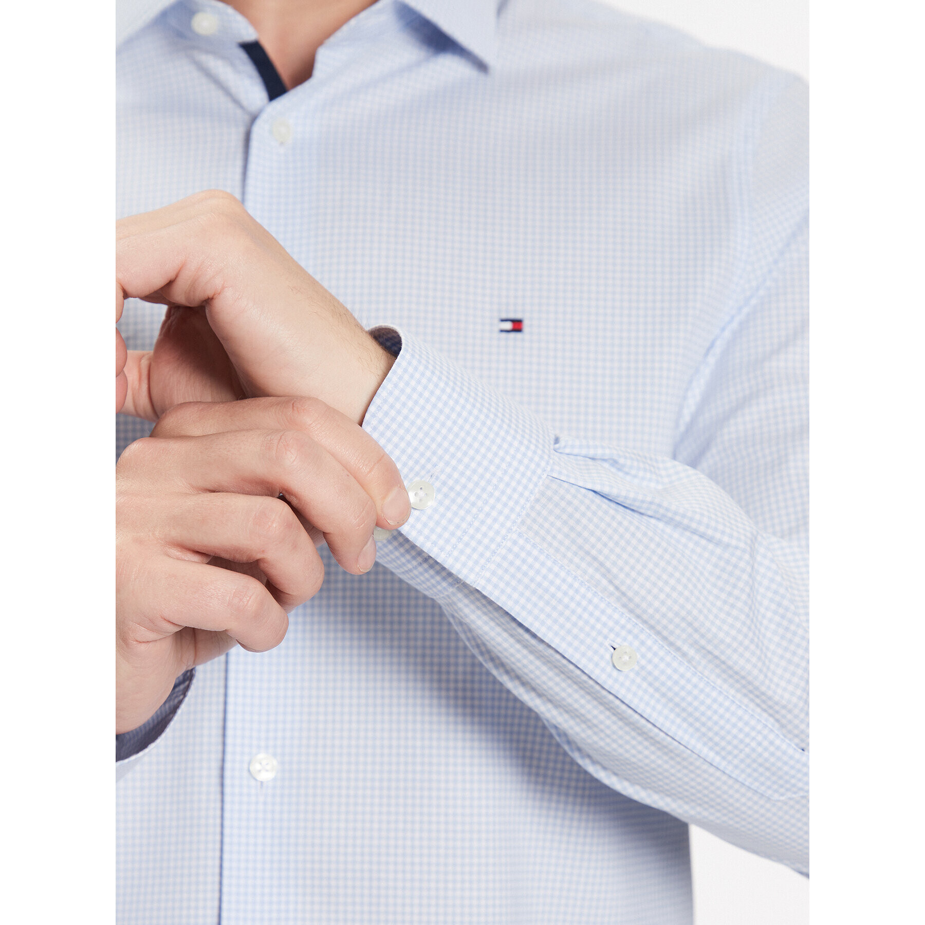 Tommy Hilfiger Cămașă MW0MW31845 Albastru Slim Fit - Pled.ro