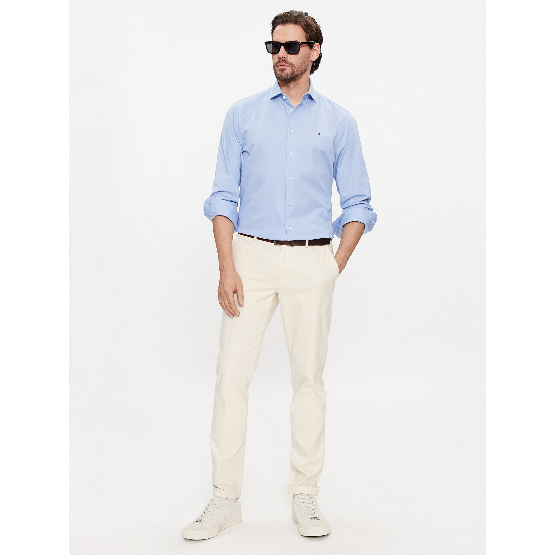 Tommy Hilfiger Cămașă MW0MW31856 Albastru Slim Fit - Pled.ro