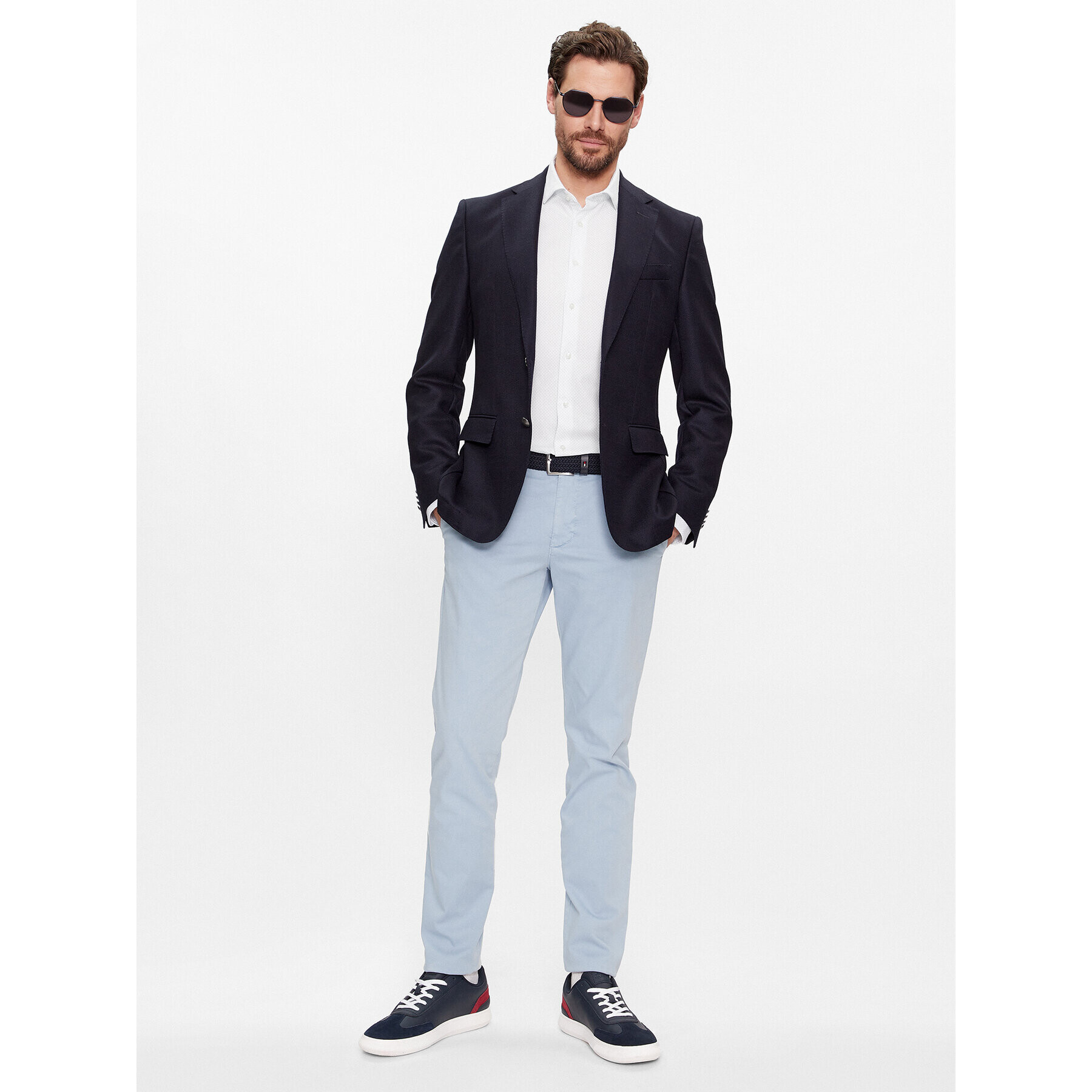 Tommy Hilfiger Cămașă MW0MW32857 Alb Slim Fit - Pled.ro