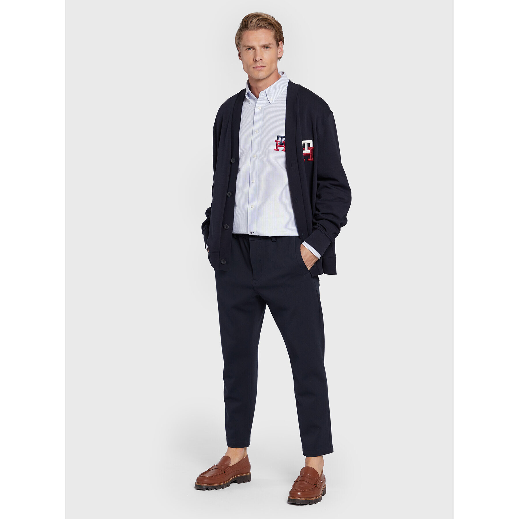 Tommy Hilfiger Cămașă Oxford MW0MW29252 Albastru Regular Fit - Pled.ro