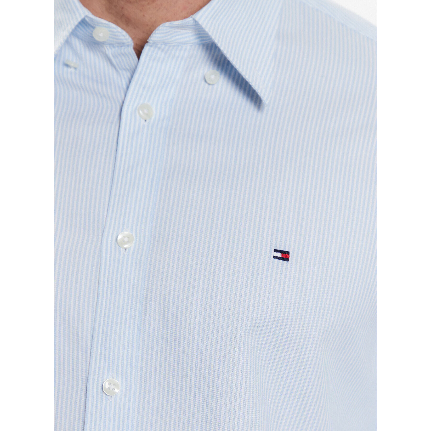 Tommy Hilfiger Cămașă Oxford MW0MW30633 Albastru Slim Fit - Pled.ro