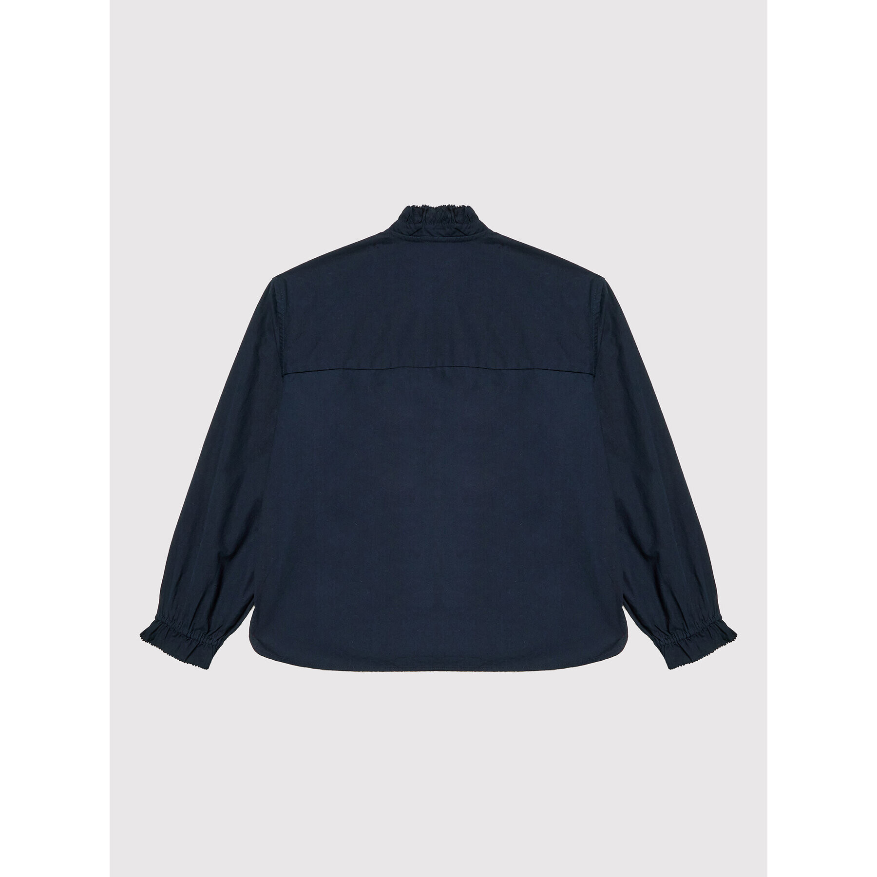 Tommy Hilfiger Cămașă Ruffle KG0KG06933 Bleumarin Regular Fit - Pled.ro