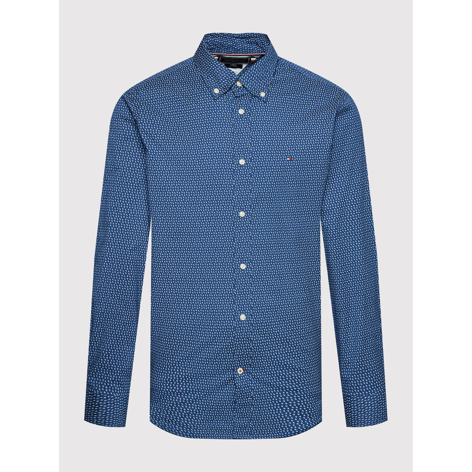 Tommy Hilfiger Cămașă Soft Micro Print MW0MW23119 Bleumarin Regular Fit - Pled.ro