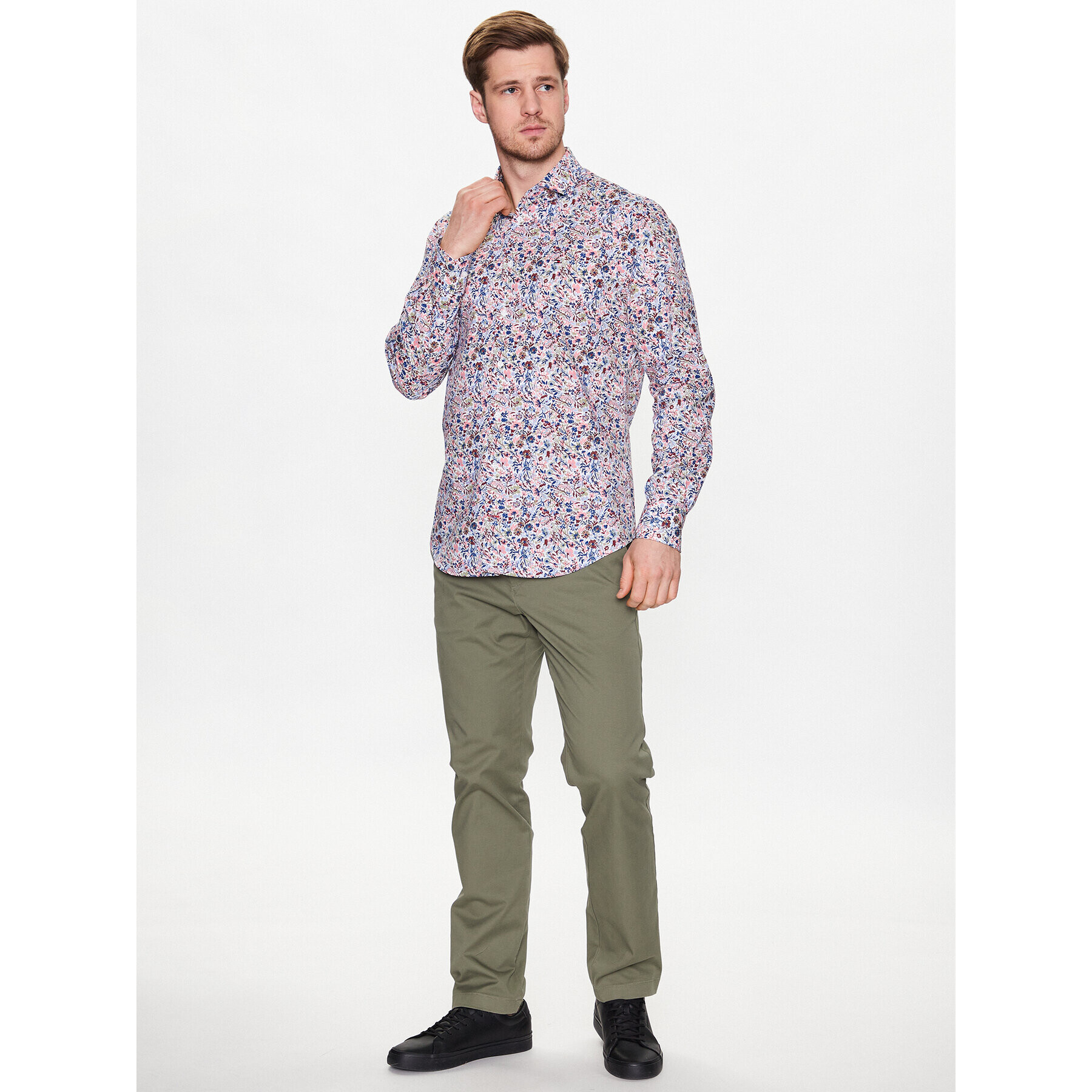 Tommy Hilfiger Cămașă Wild Flower Print MW0MW30606 Colorat Slim Fit - Pled.ro