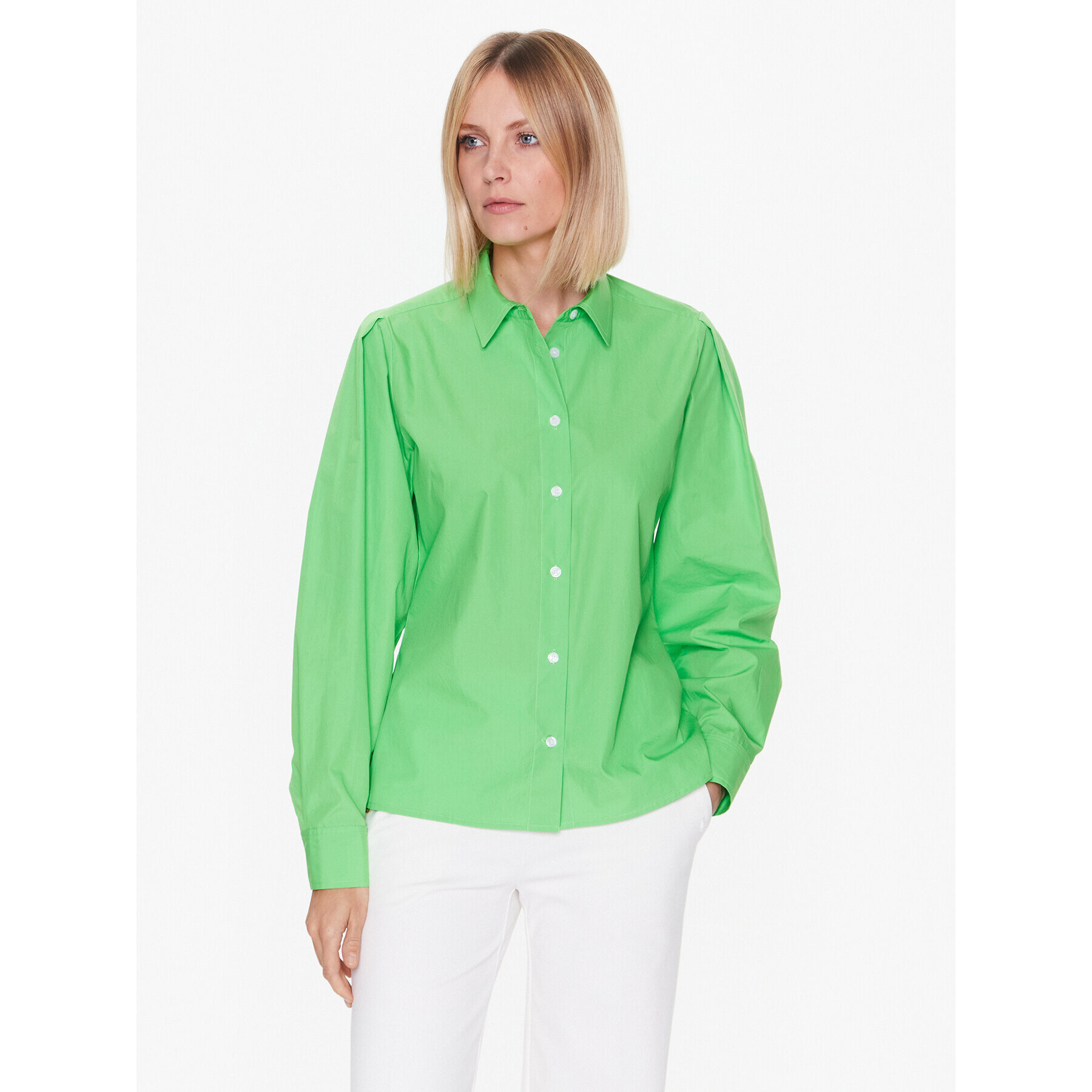 Tommy Hilfiger Cămașă WW0WW38616 Verde Regular Fit - Pled.ro