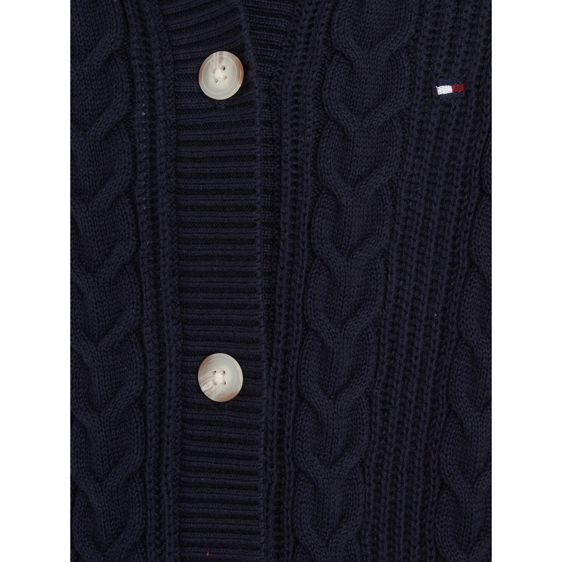 Tommy Hilfiger Cardigan KG0KG07628 Bleumarin Regular Fit - Pled.ro