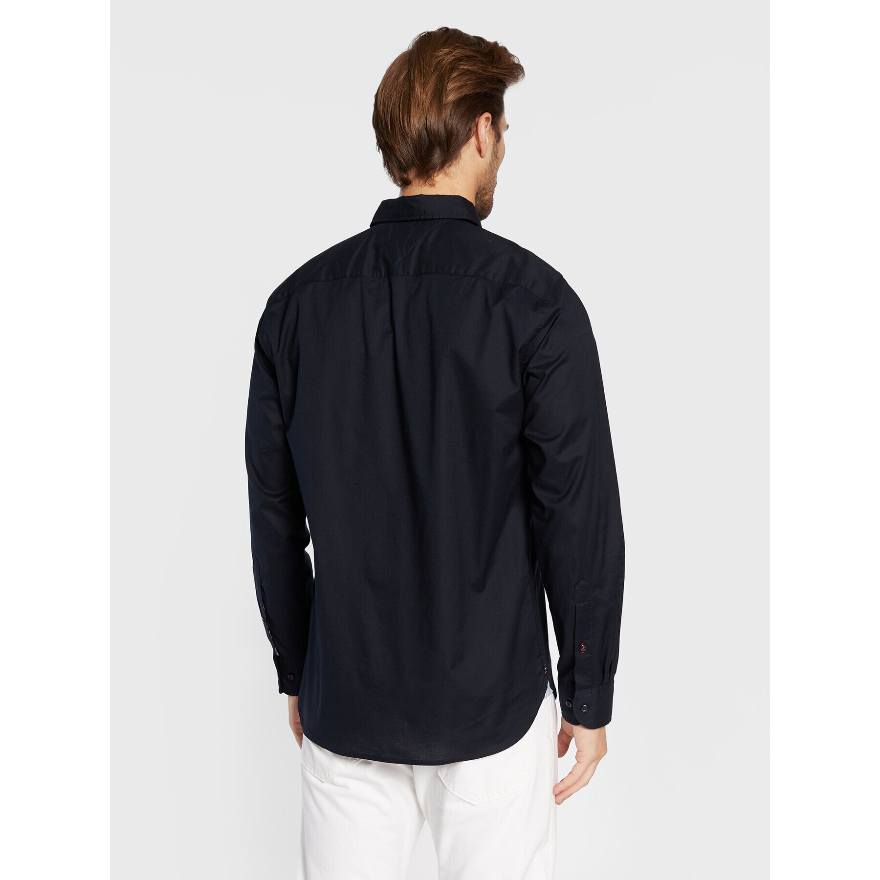 Tommy Hilfiger Cămașă Core Flex Poplin MW0MW25035 Bleumarin Regular Fit - Pled.ro