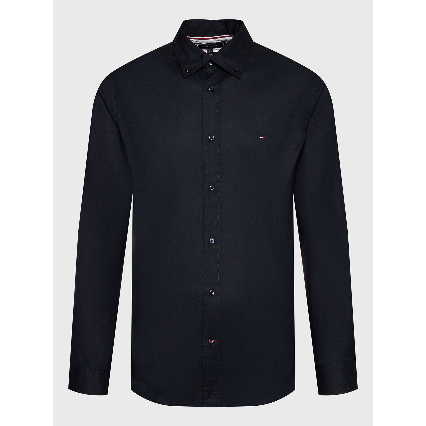 Tommy Hilfiger Cămașă Core Flex Poplin MW0MW25035 Bleumarin Regular Fit - Pled.ro