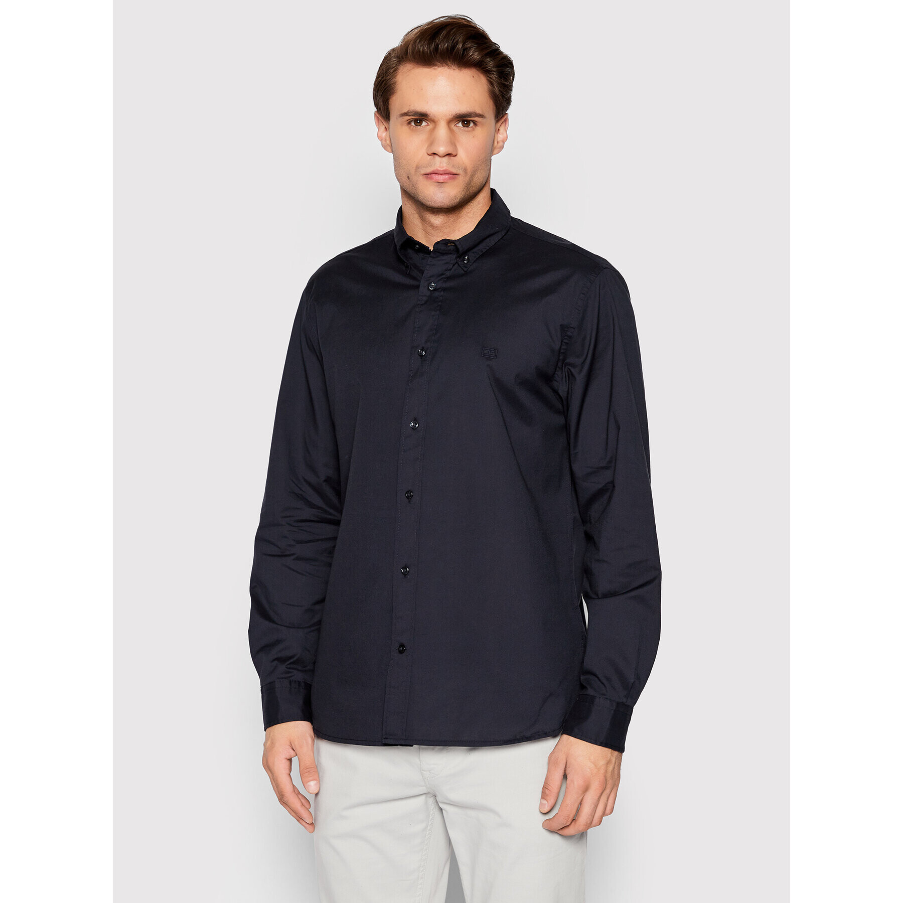 Tommy Hilfiger Cămașă Natural Soft Poplin MW0MW26394 Bleumarin Regular Fit - Pled.ro