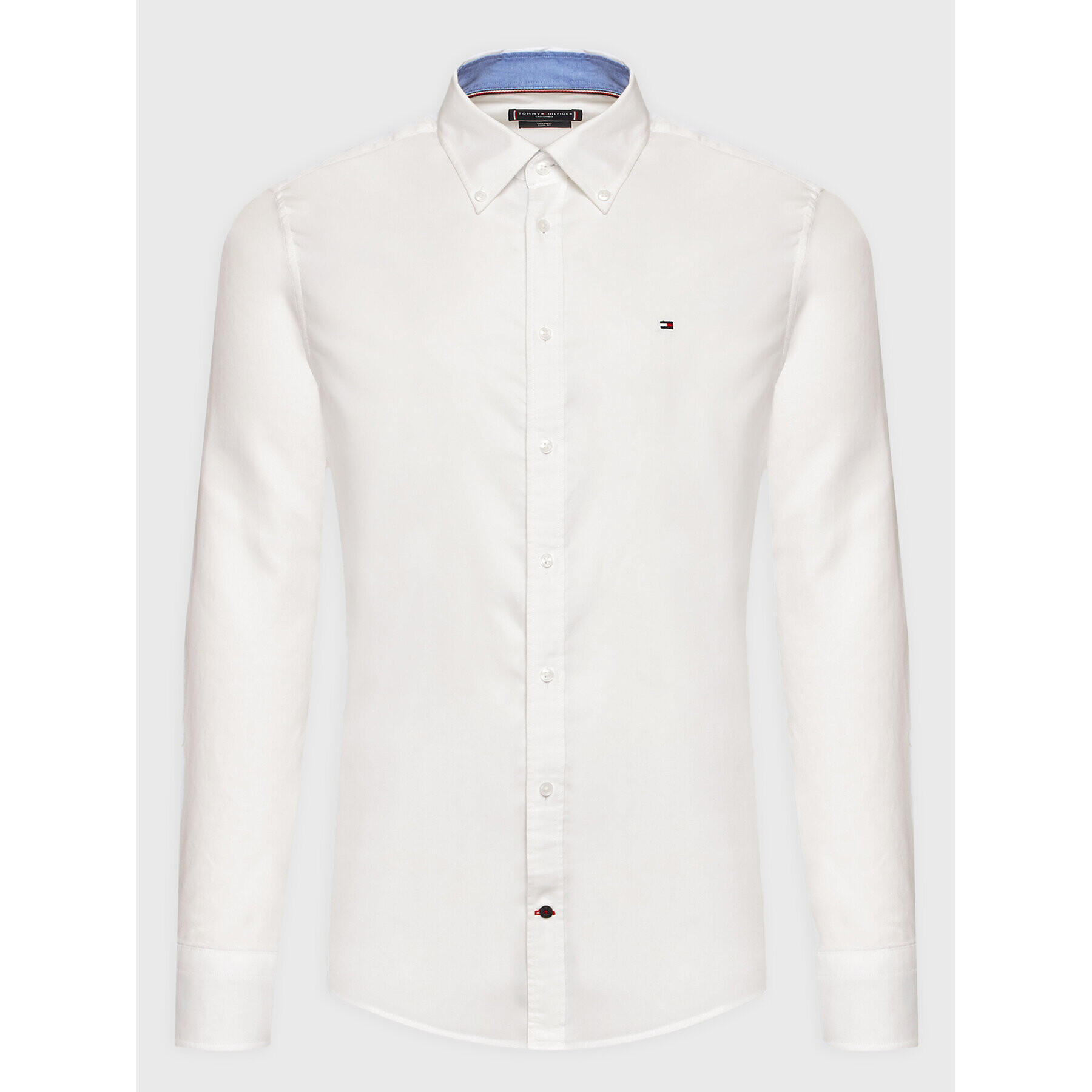 Tommy Hilfiger Cămașă Oxford Solid MW0MW26856 Alb Slim Fit - Pled.ro