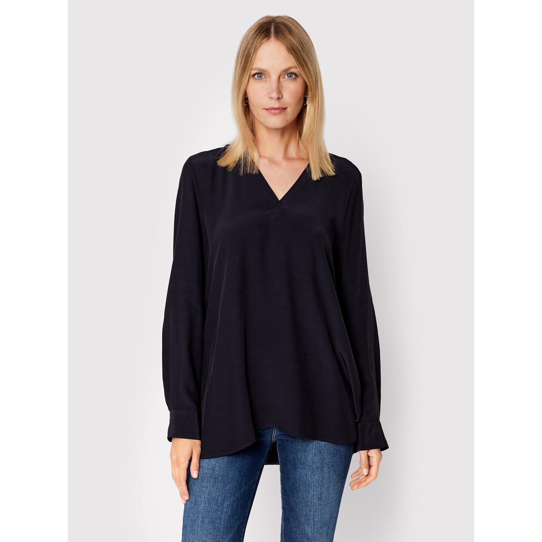 Tommy Hilfiger Cămașă WW0WW34597 Bleumarin Relaxed Fit - Pled.ro