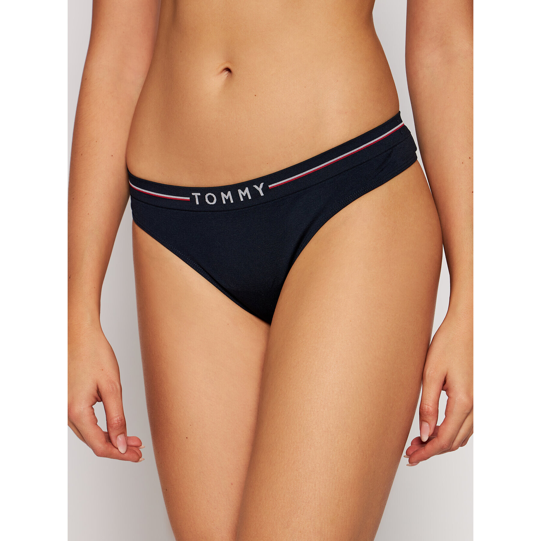 Tommy Hilfiger Chilot tanga Logo UW0UW02484 Bleumarin - Pled.ro