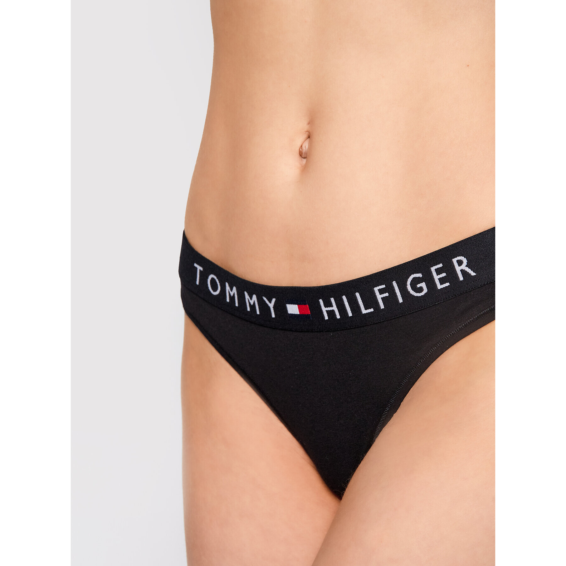 Tommy Hilfiger Chilot tanga UW0UW01555 Negru - Pled.ro