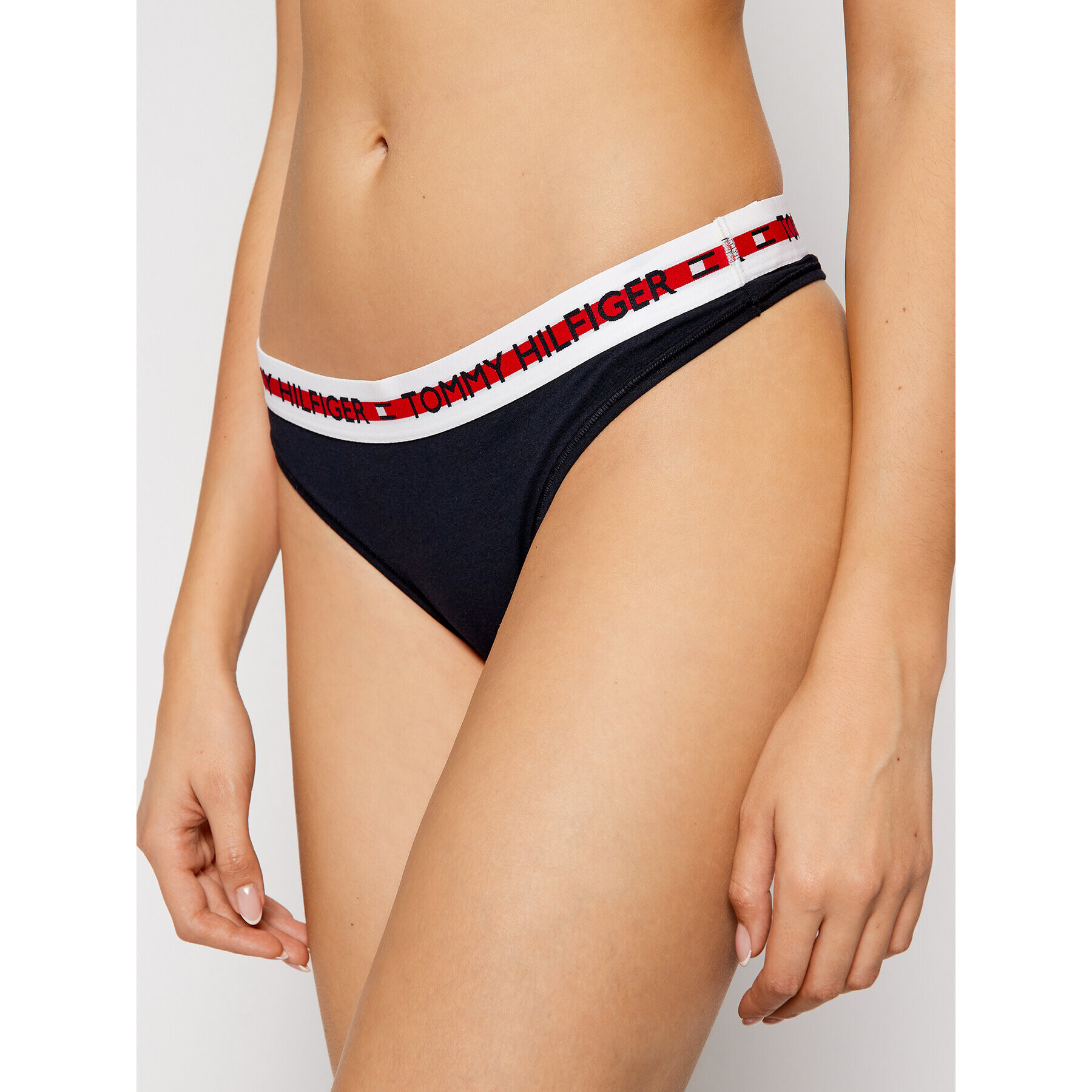 Tommy Hilfiger Chilot tanga UW0UW02458 Bleumarin - Pled.ro