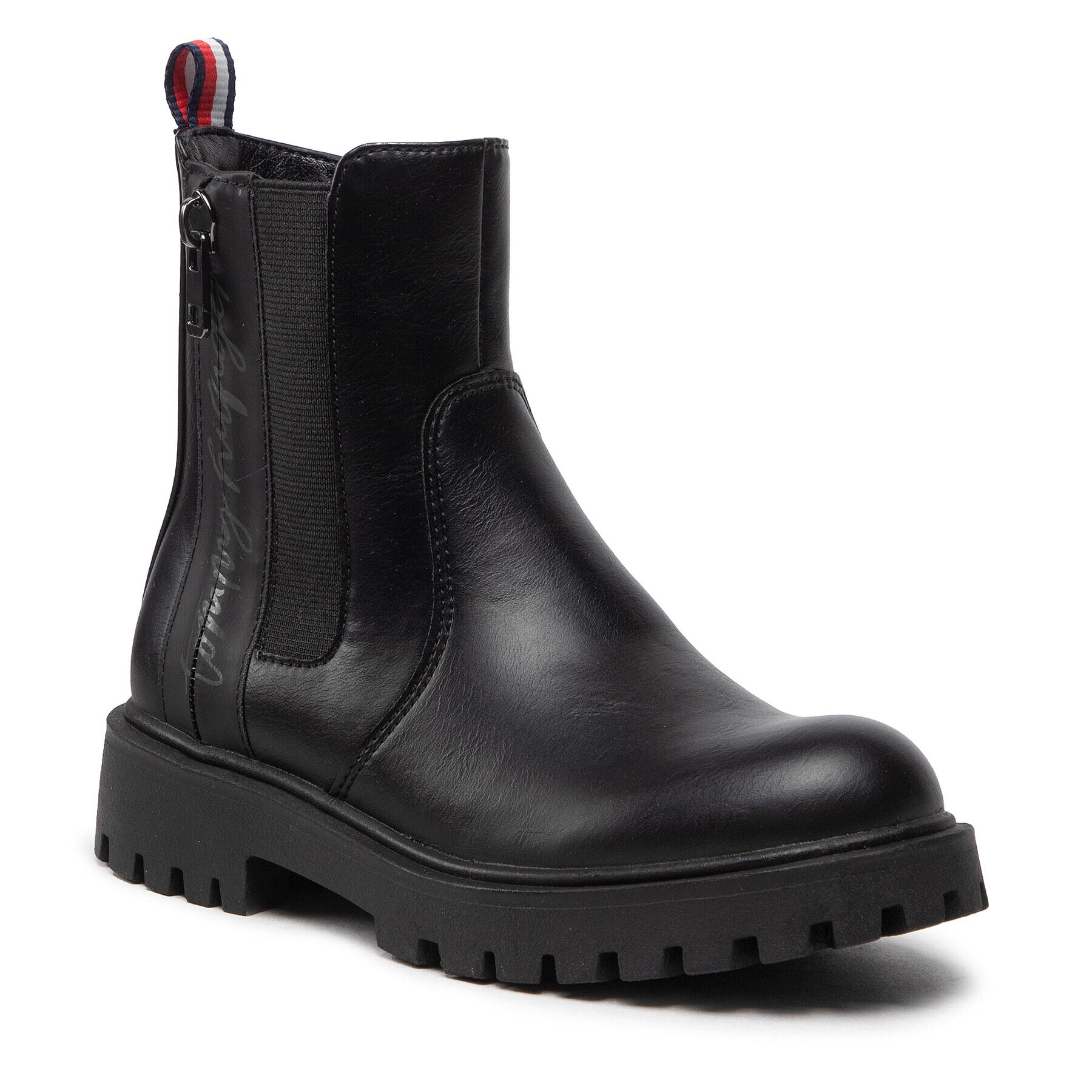 Tommy Hilfiger Cizme Cheksea Boot T3A5-32390-1355 Negru - Pled.ro