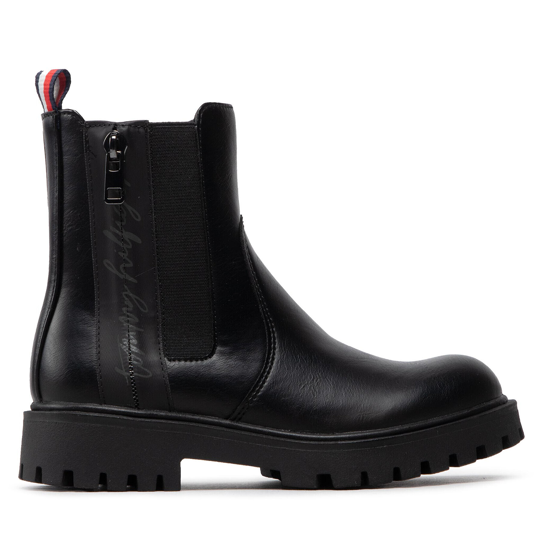 Tommy Hilfiger Cizme Cheksea Boot T3A5-32390-1355 Negru - Pled.ro