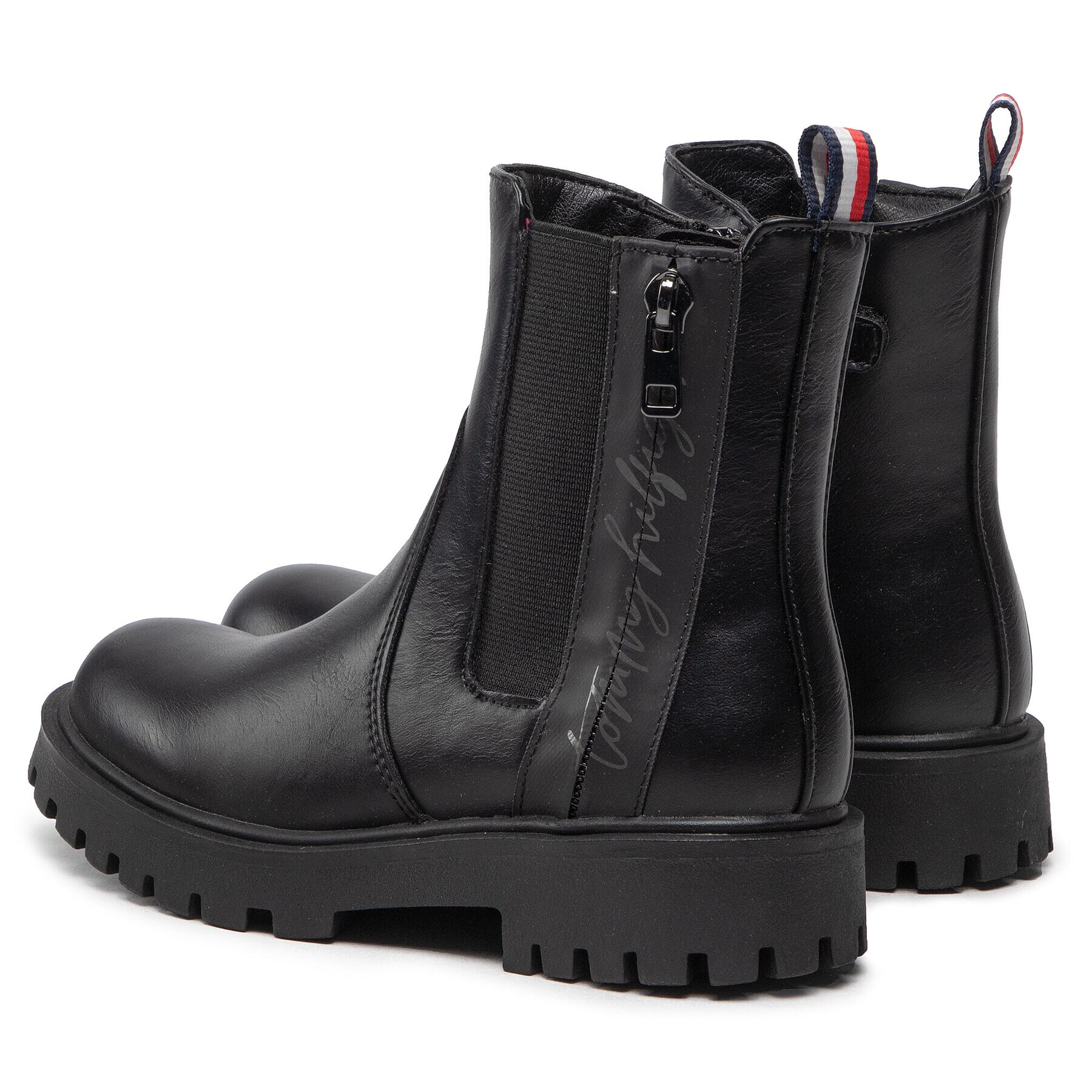 Tommy Hilfiger Cizme Cheksea Boot T3A5-32390-1355 Negru - Pled.ro