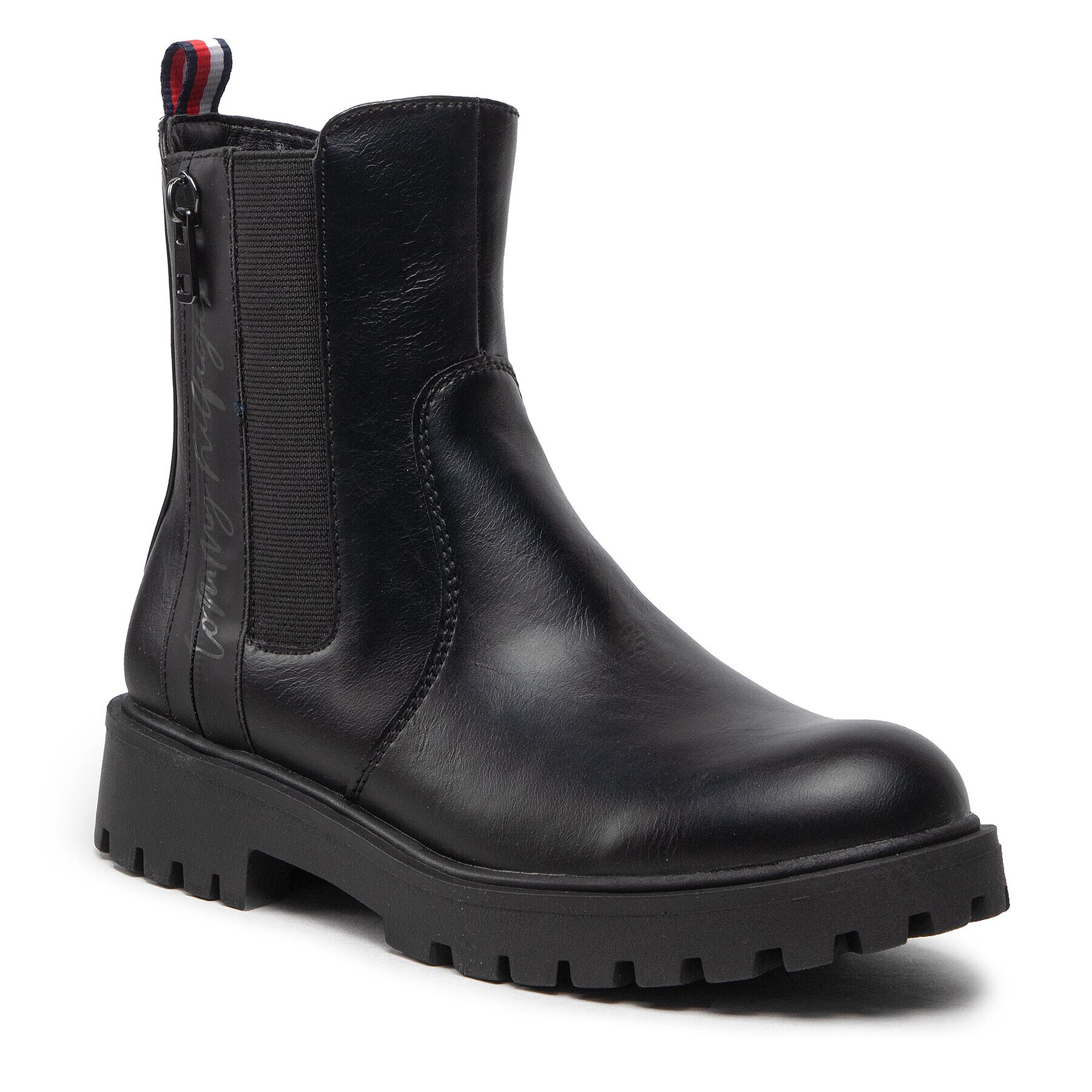 Tommy Hilfiger Cizme Chelsea Boot T3A5-32390-1355 S Negru - Pled.ro