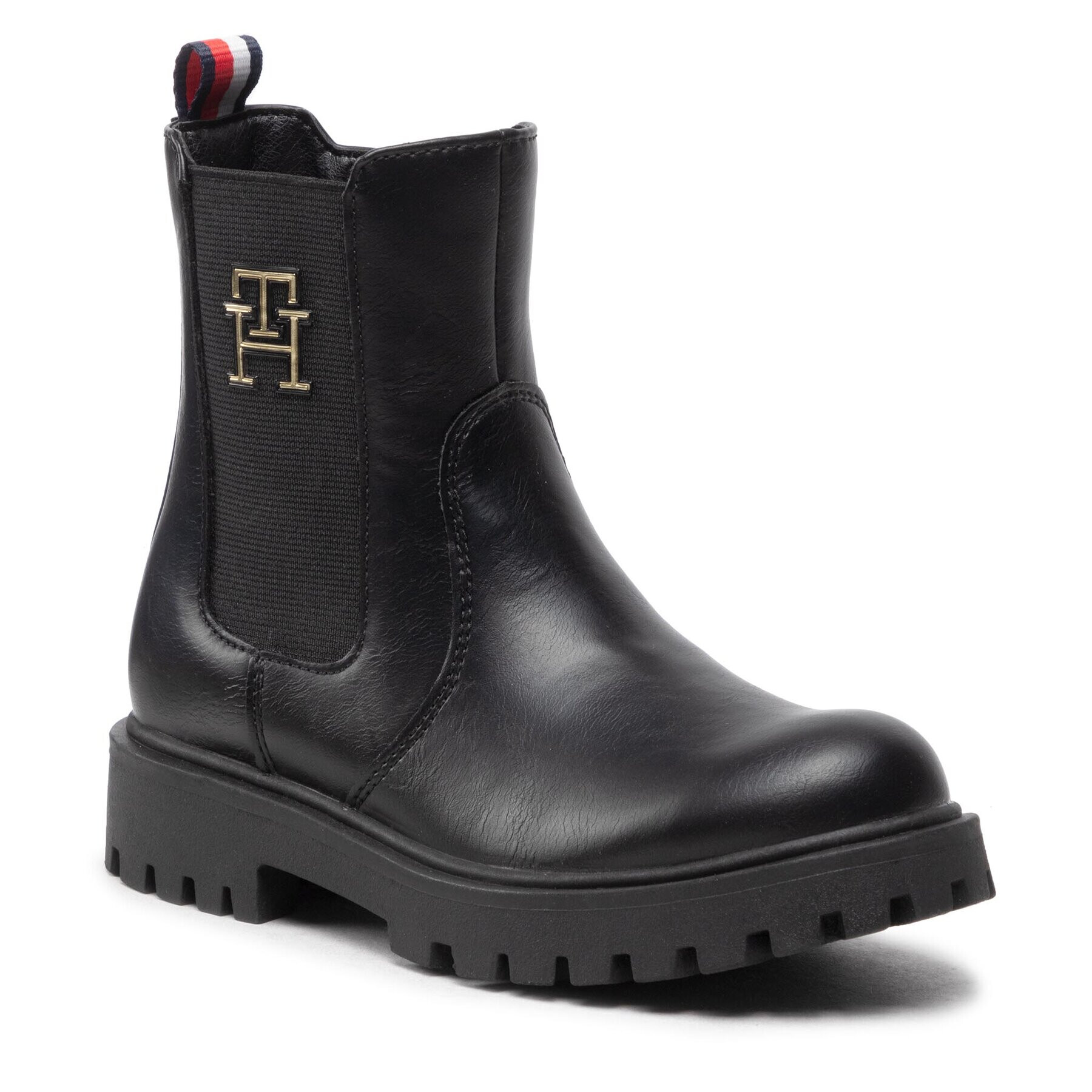 Tommy Hilfiger Cizme Chelsea Boot T3A5-32393-1355 M Negru - Pled.ro