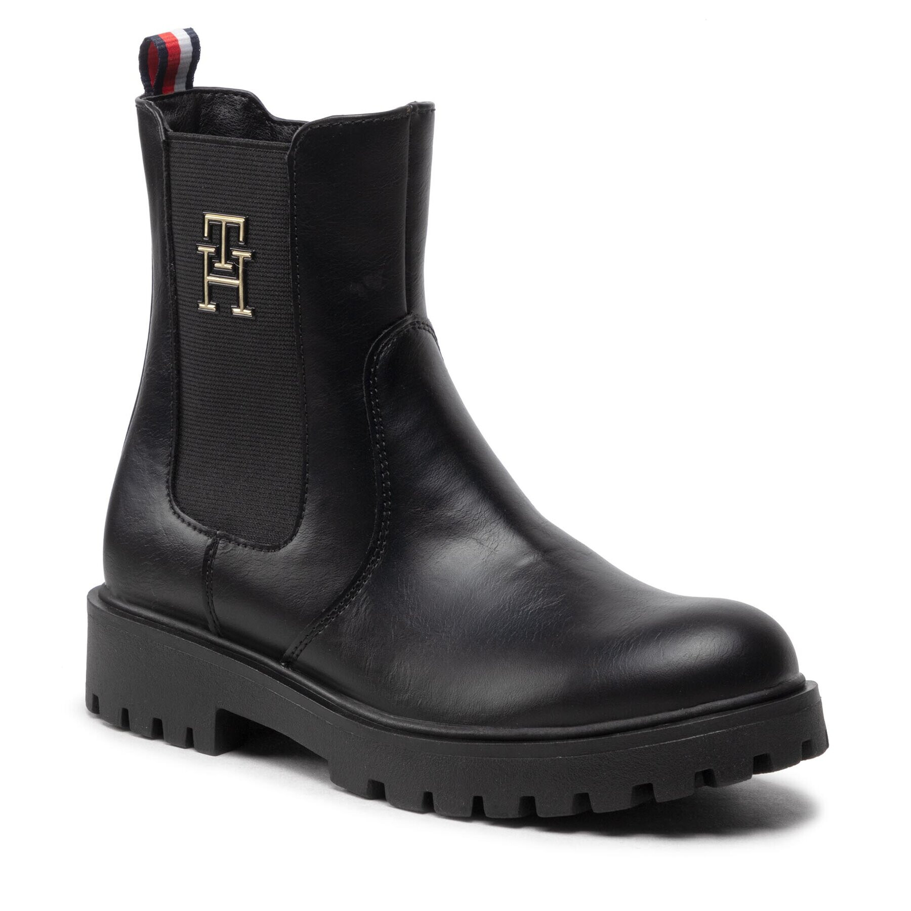 Tommy Hilfiger Cizme Chelsea Boot T3A5-32393-1355 S Negru - Pled.ro