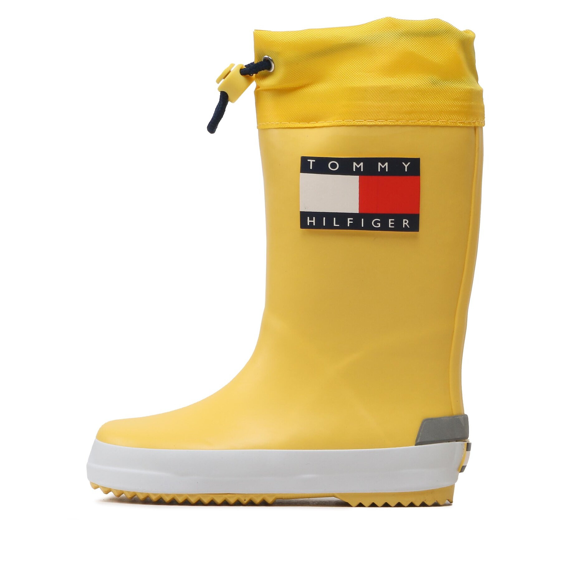 Tommy Hilfiger Cizme de cauciuc Flag Rain Boot T3X6-30766-0047 M Galben - Pled.ro