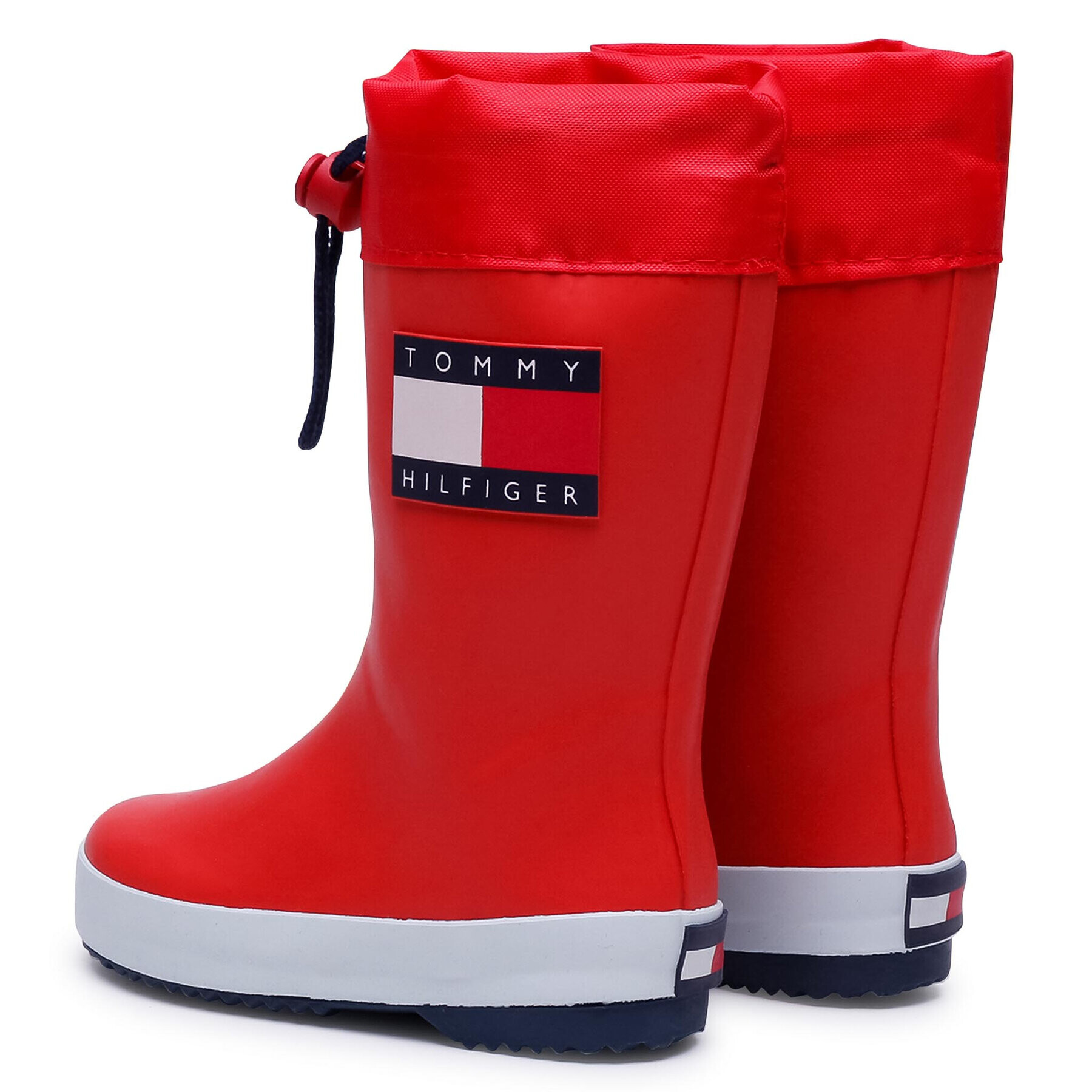 Tommy Hilfiger Cizme de cauciuc Rain Boot T3X6-30766-0047 M Roșu - Pled.ro