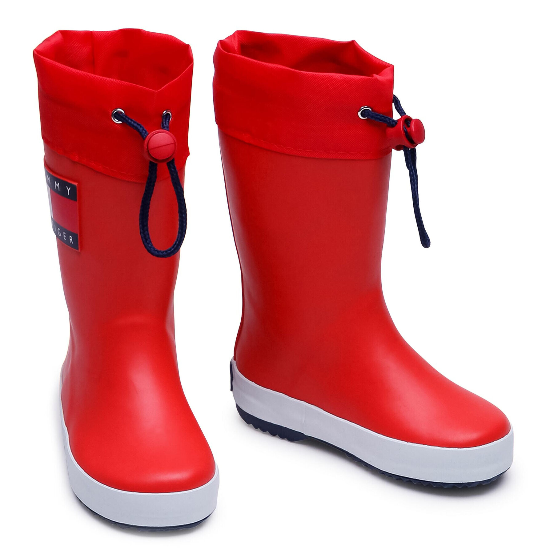 Tommy Hilfiger Cizme de cauciuc Rain Boot T3X6-30766-0047 M Roșu - Pled.ro