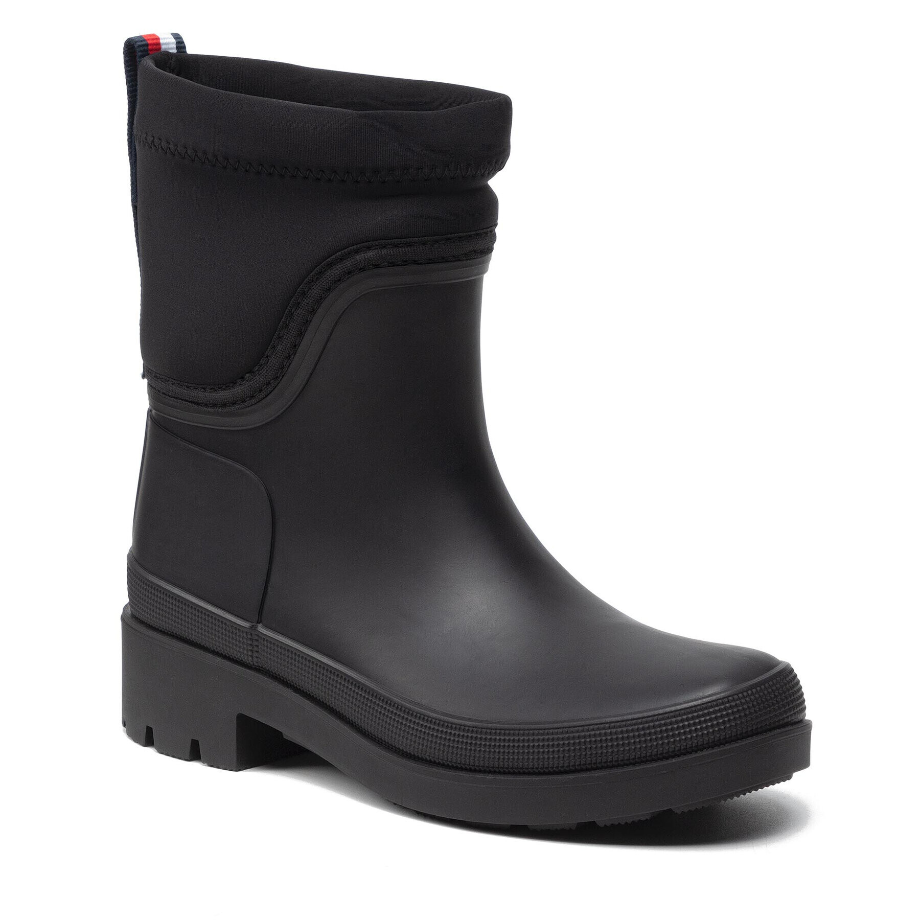 Tommy Hilfiger Cizme de cauciuc Th Chelsea Rainboot FW0FW06127 Negru - Pled.ro