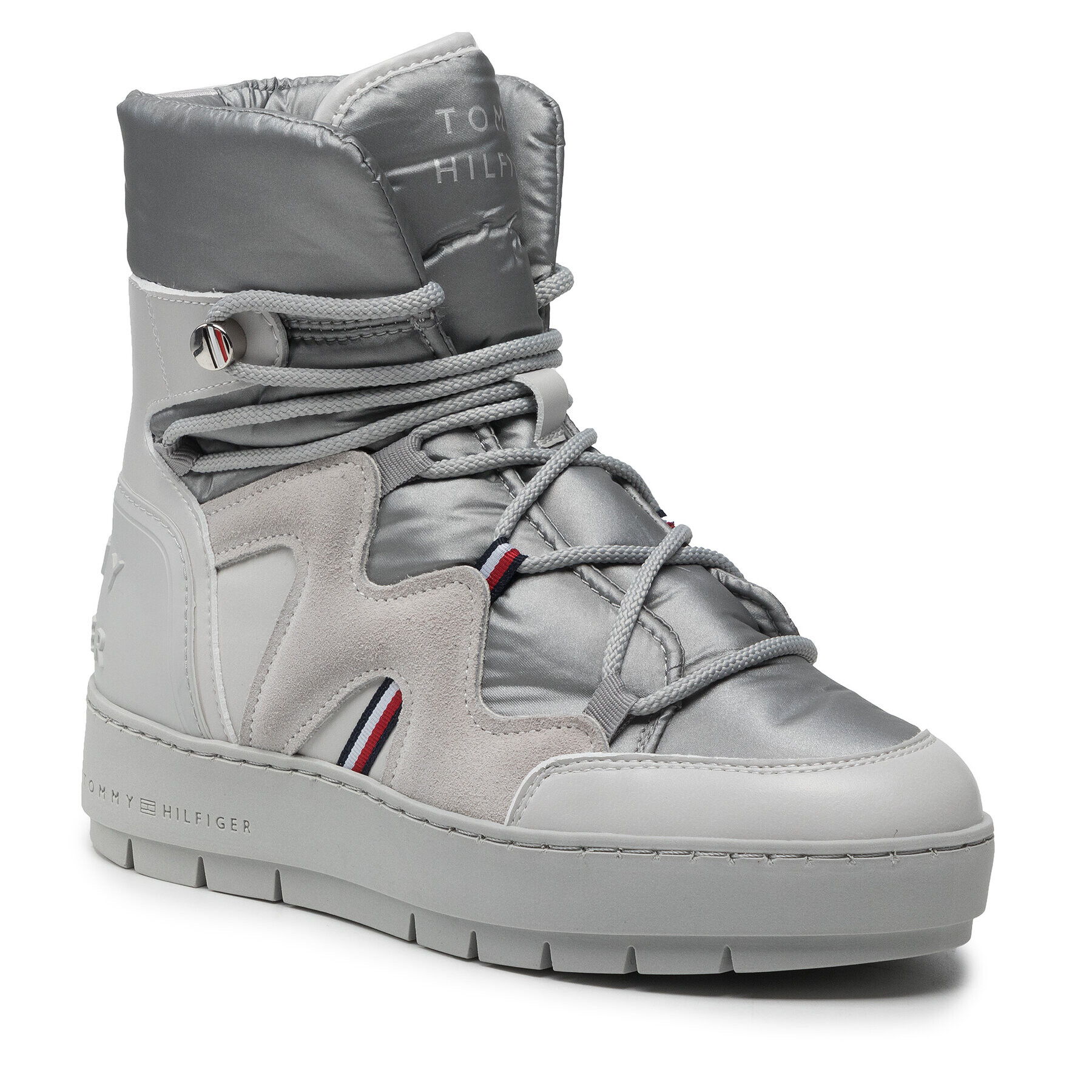 Tommy Hilfiger Cizme de zăpadă Snowboot FW0FW06052 Gri - Pled.ro