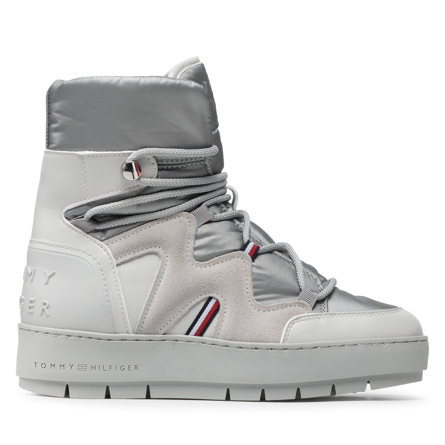 Tommy Hilfiger Cizme de zăpadă Snowboot FW0FW06052 Gri - Pled.ro