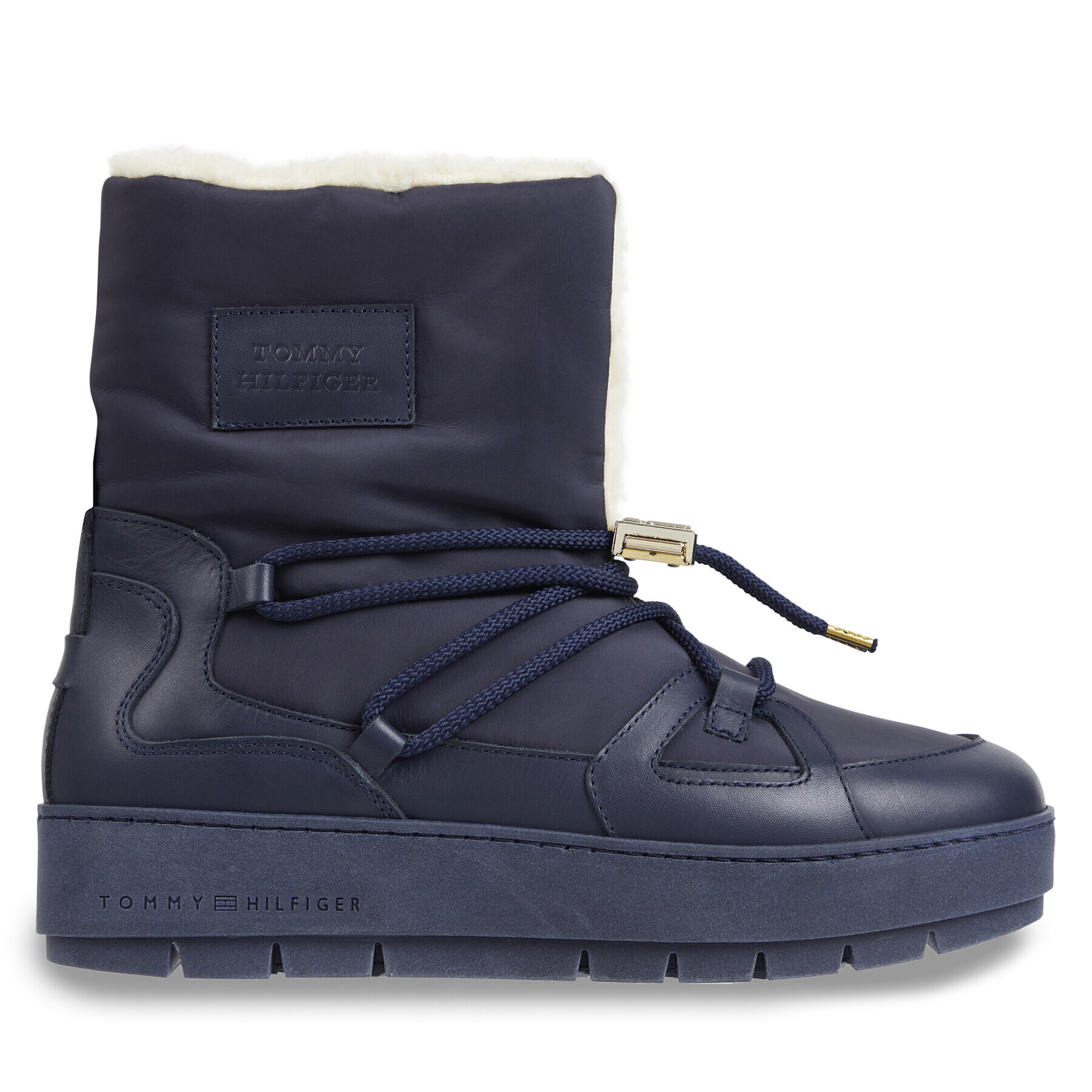 Tommy Hilfiger Cizme de zăpadă Tommy Essential Snowboot FW0FW07504 Albastru - Pled.ro