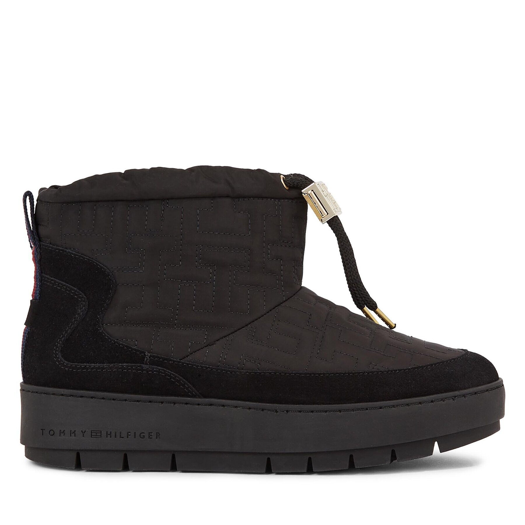 Tommy Hilfiger Cizme de zăpadă Tommy Monogram Snowboot FW0FW07637 Negru - Pled.ro