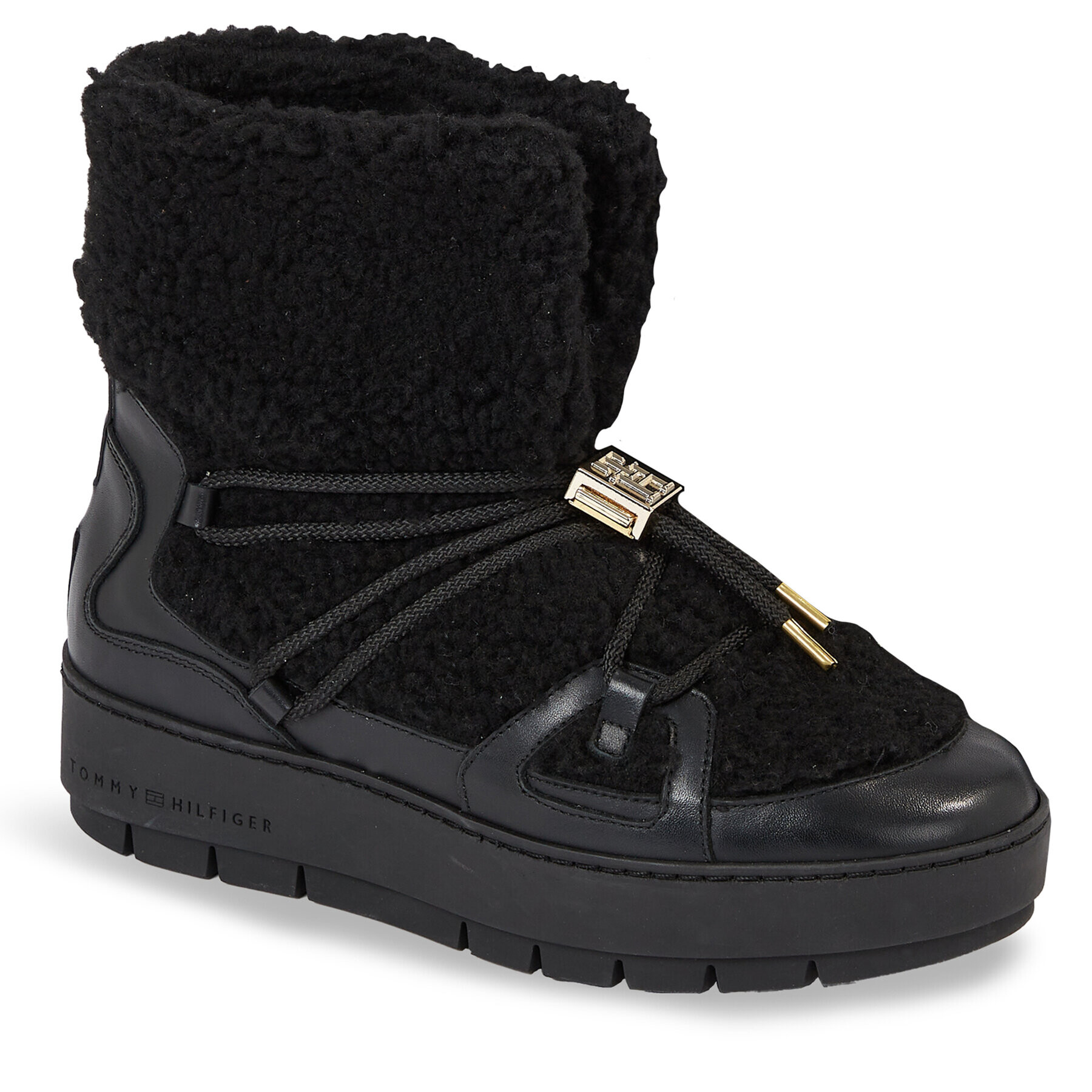 Tommy Hilfiger Cizme de zăpadă Tommy Teddy Snowboot FW0FW07505 Negru - Pled.ro