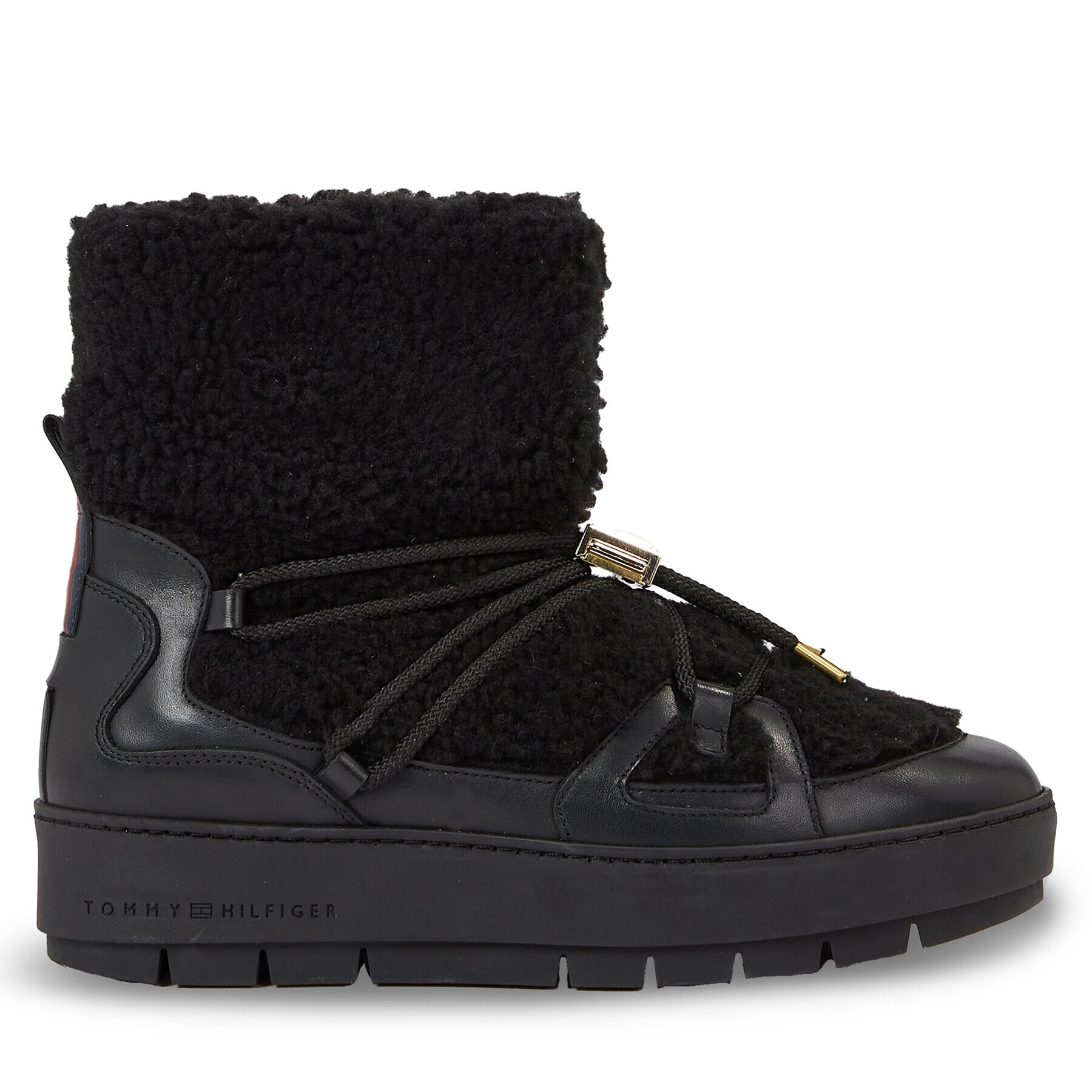 Tommy Hilfiger Cizme de zăpadă Tommy Teddy Snowboot FW0FW07505 Negru - Pled.ro