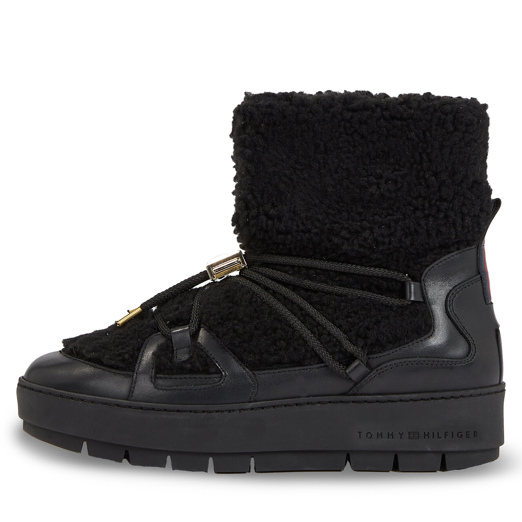 Tommy Hilfiger Cizme de zăpadă Tommy Teddy Snowboot FW0FW07505 Negru - Pled.ro