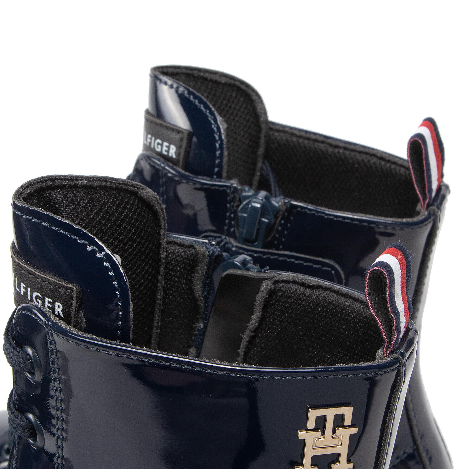 Tommy Hilfiger Cizme Lace-Up Bootie T4A5-32412-0775 S Bleumarin - Pled.ro