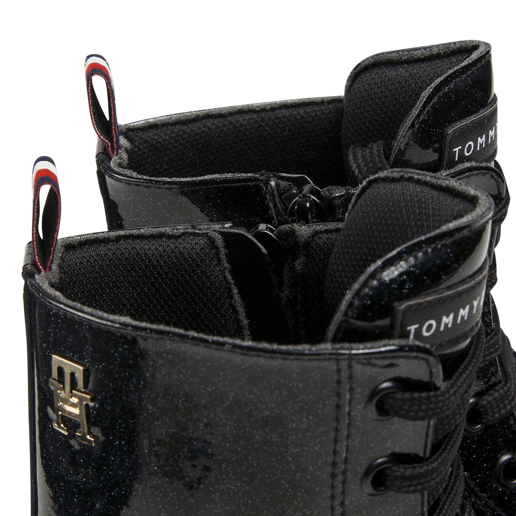 Tommy Hilfiger Cizme Lace-Up Bootie T4A5-32413-1237 S Negru - Pled.ro