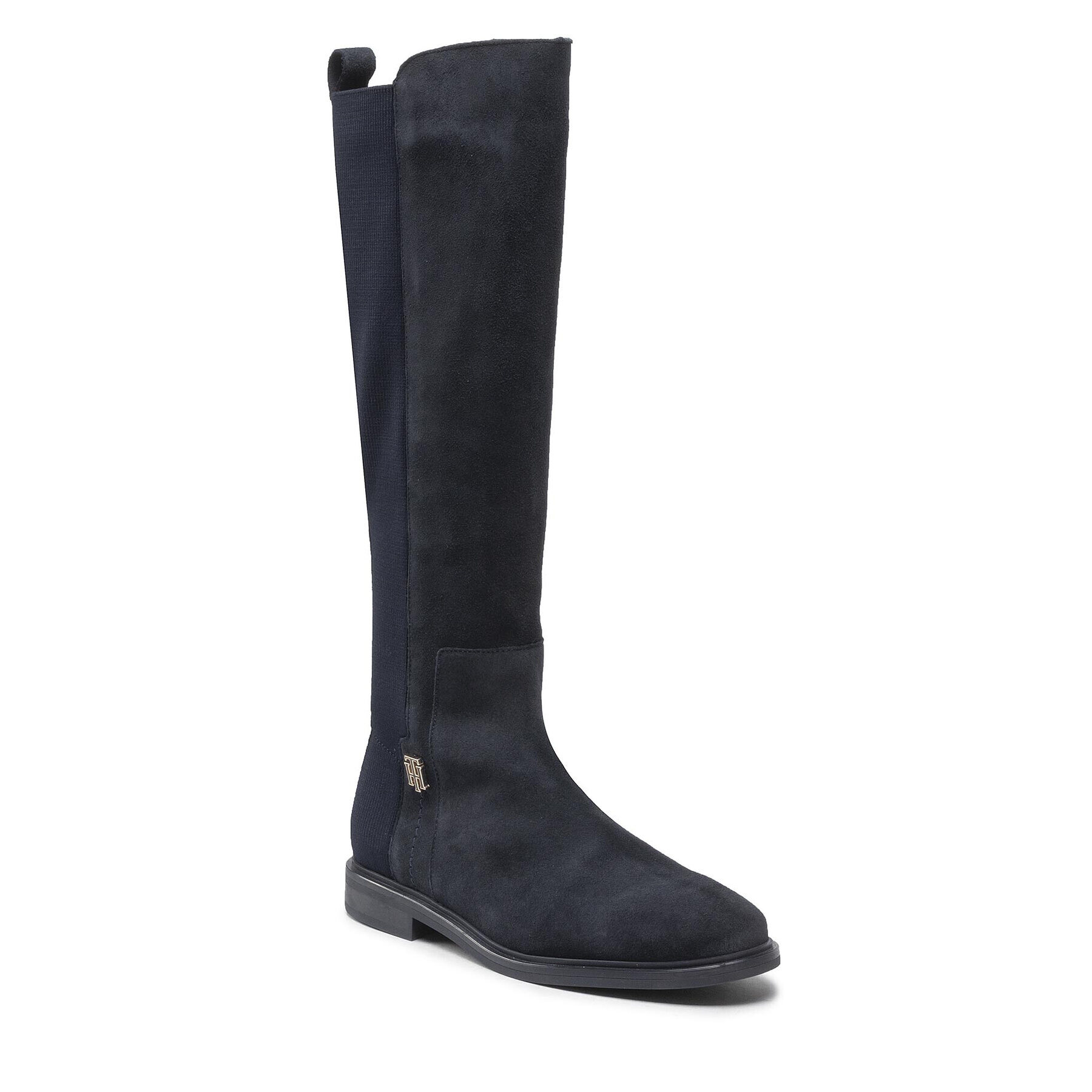 Tommy Hilfiger Cizme lungi riding Th Essentials Longboot FW0FW07050 Bleumarin - Pled.ro