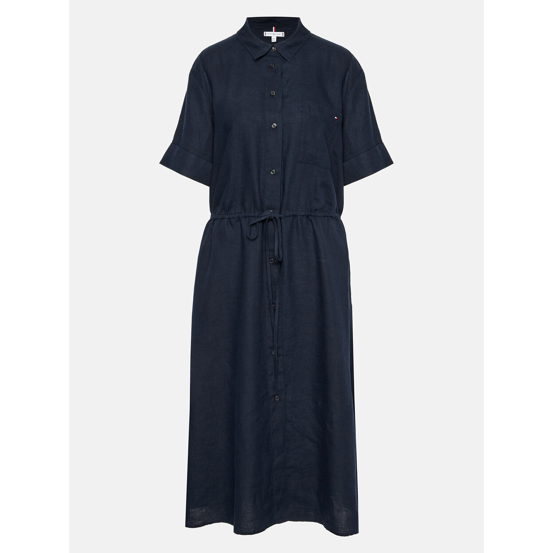 Tommy Hilfiger Curve Rochie tip cămașă WW0WW39270 Bleumarin Regular Fit - Pled.ro